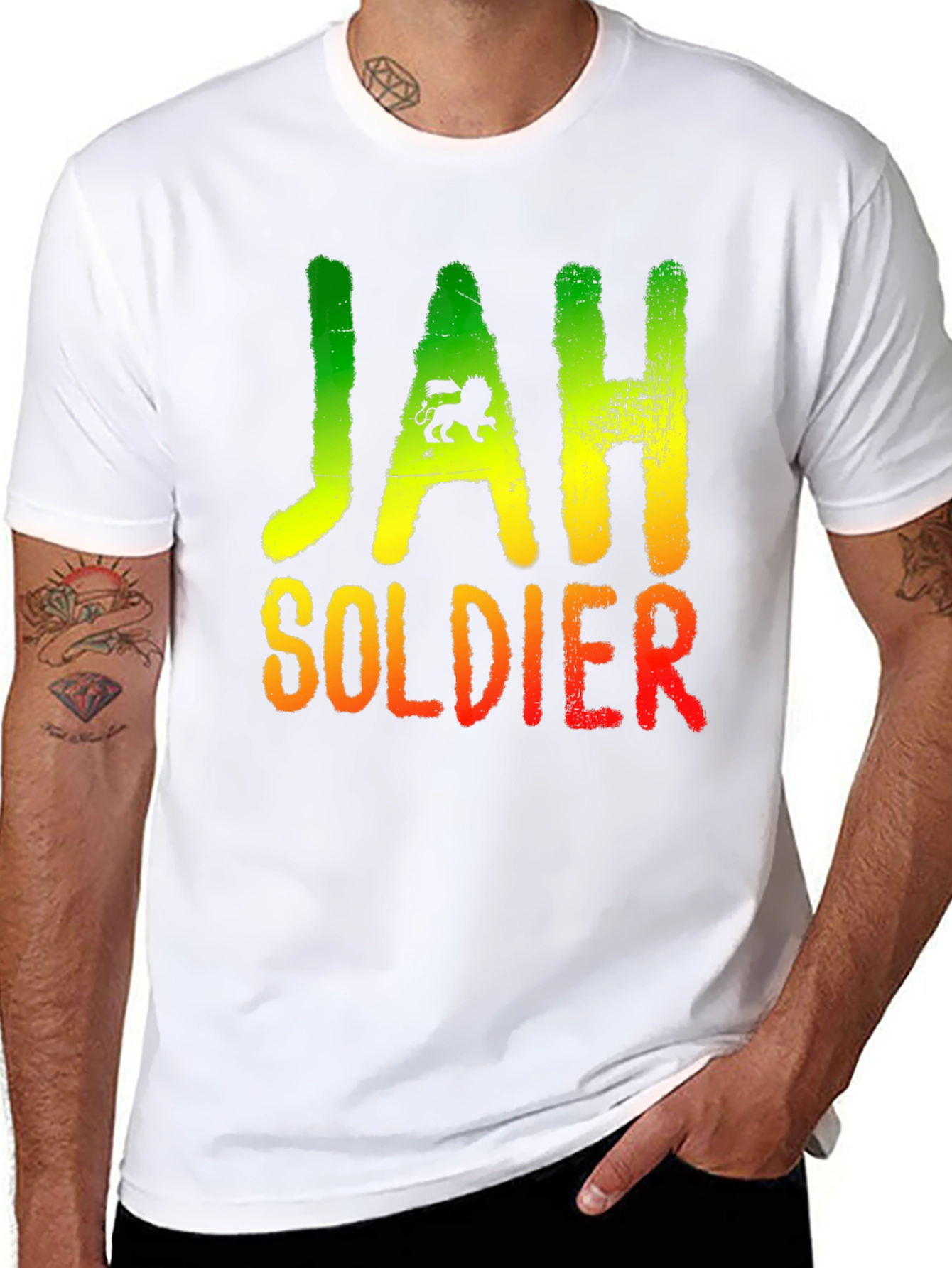 Camiseta Rastafari Jah Soldier - Estilo y Actitud