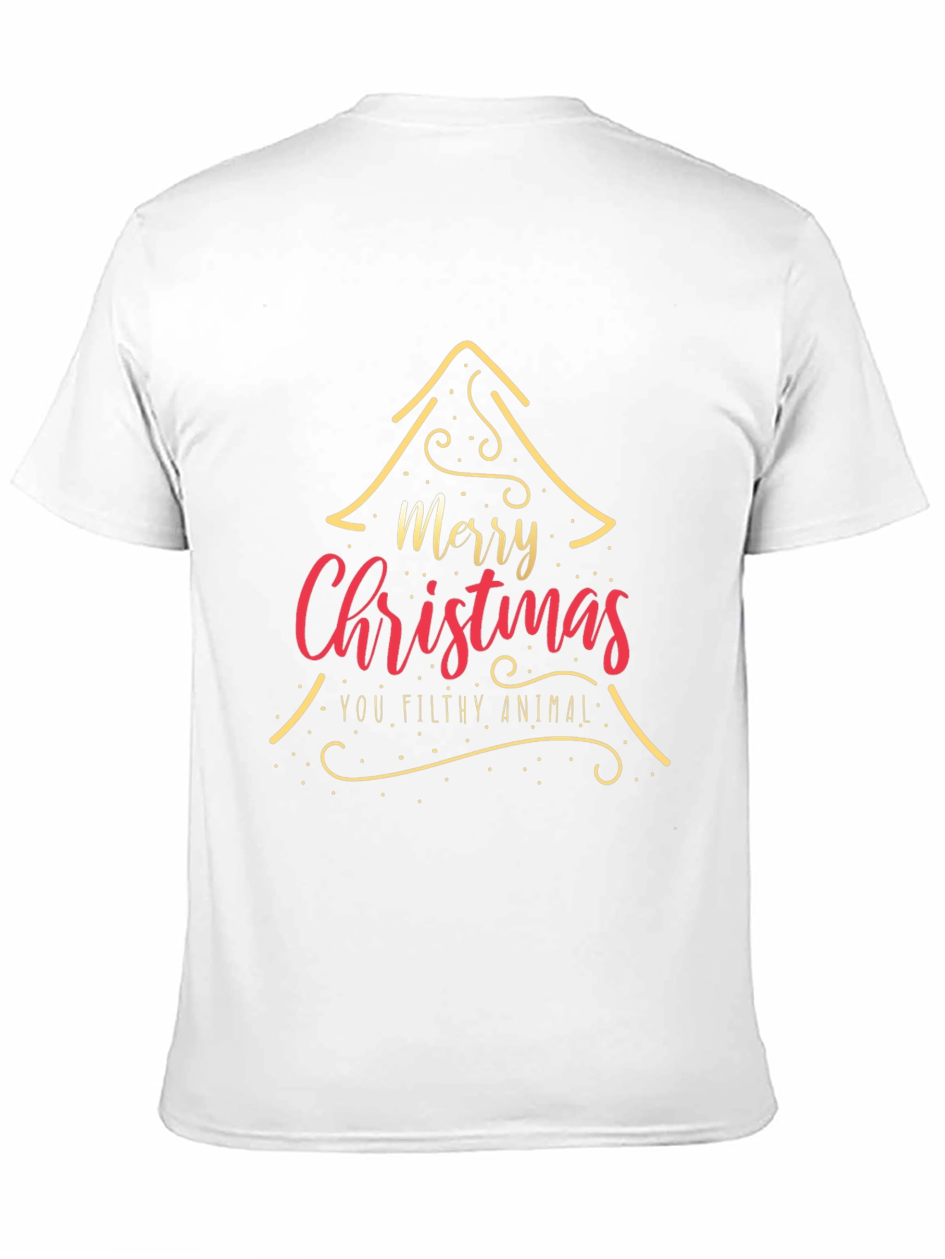 Camiseta Navideña Merry Christmas You Filthy Animal