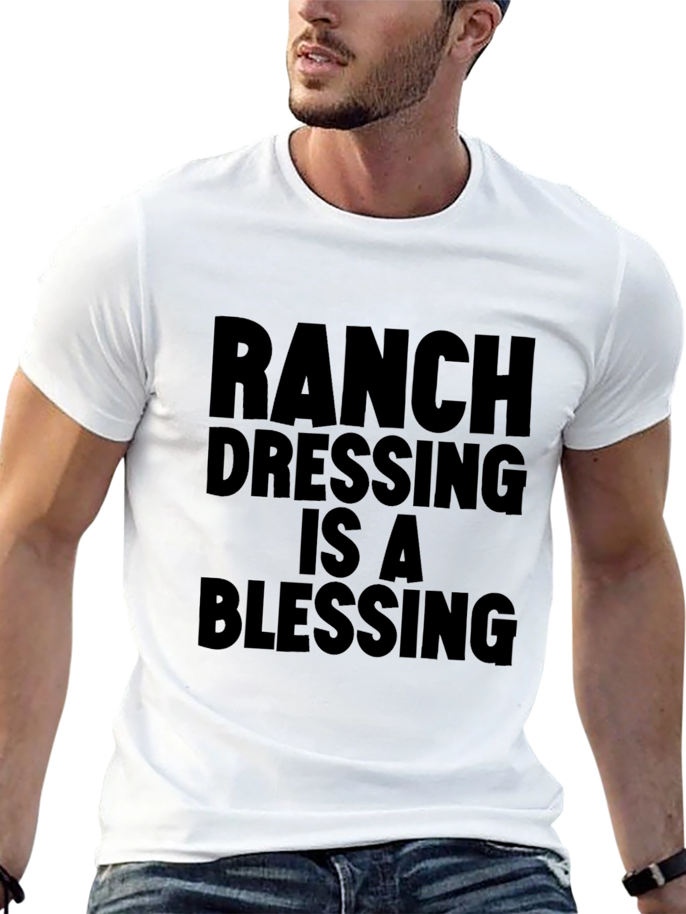 Camiseta Negra: Ranch Dressing Is A Blessing