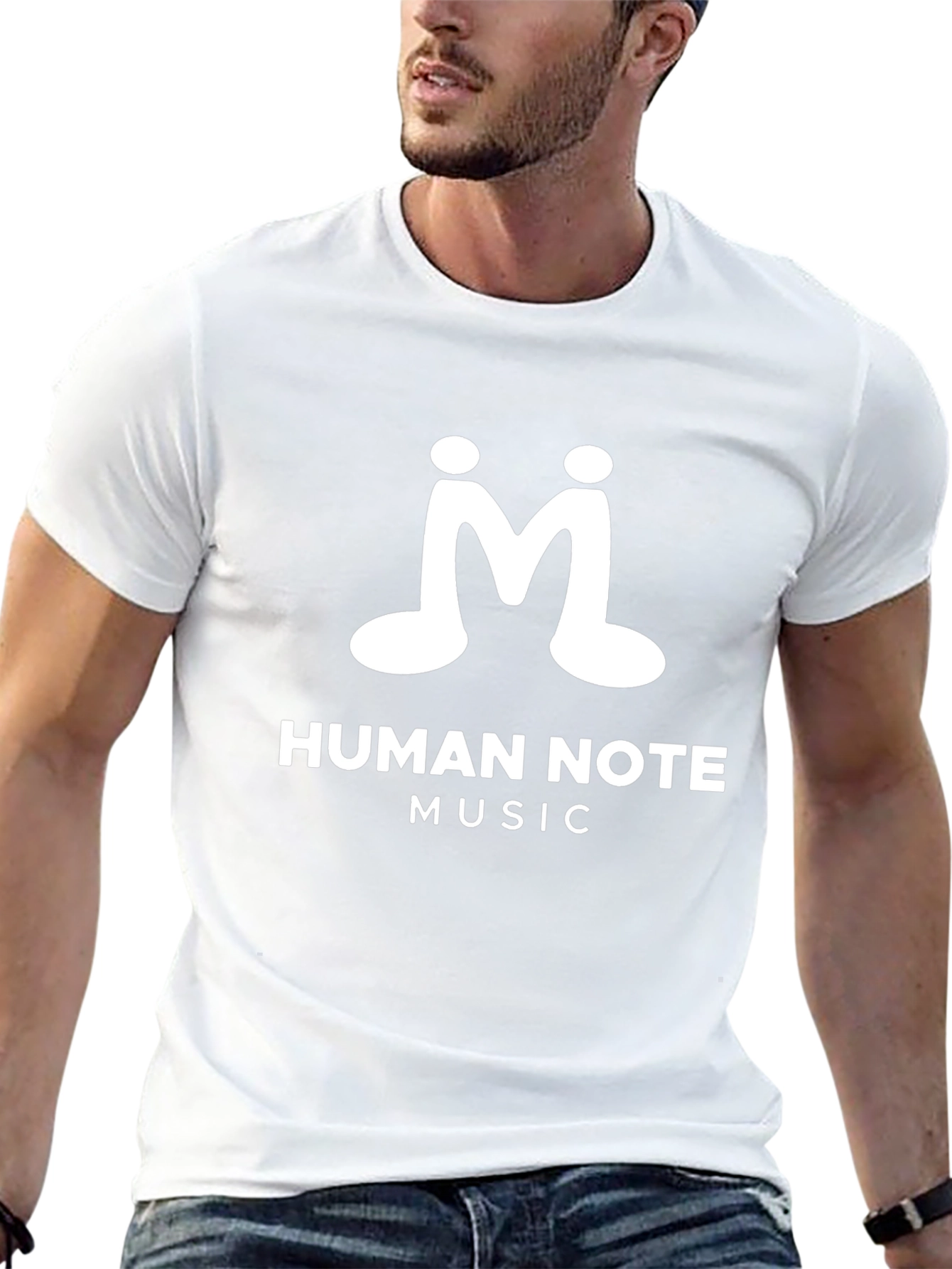 Camiseta Negra Human Note Music