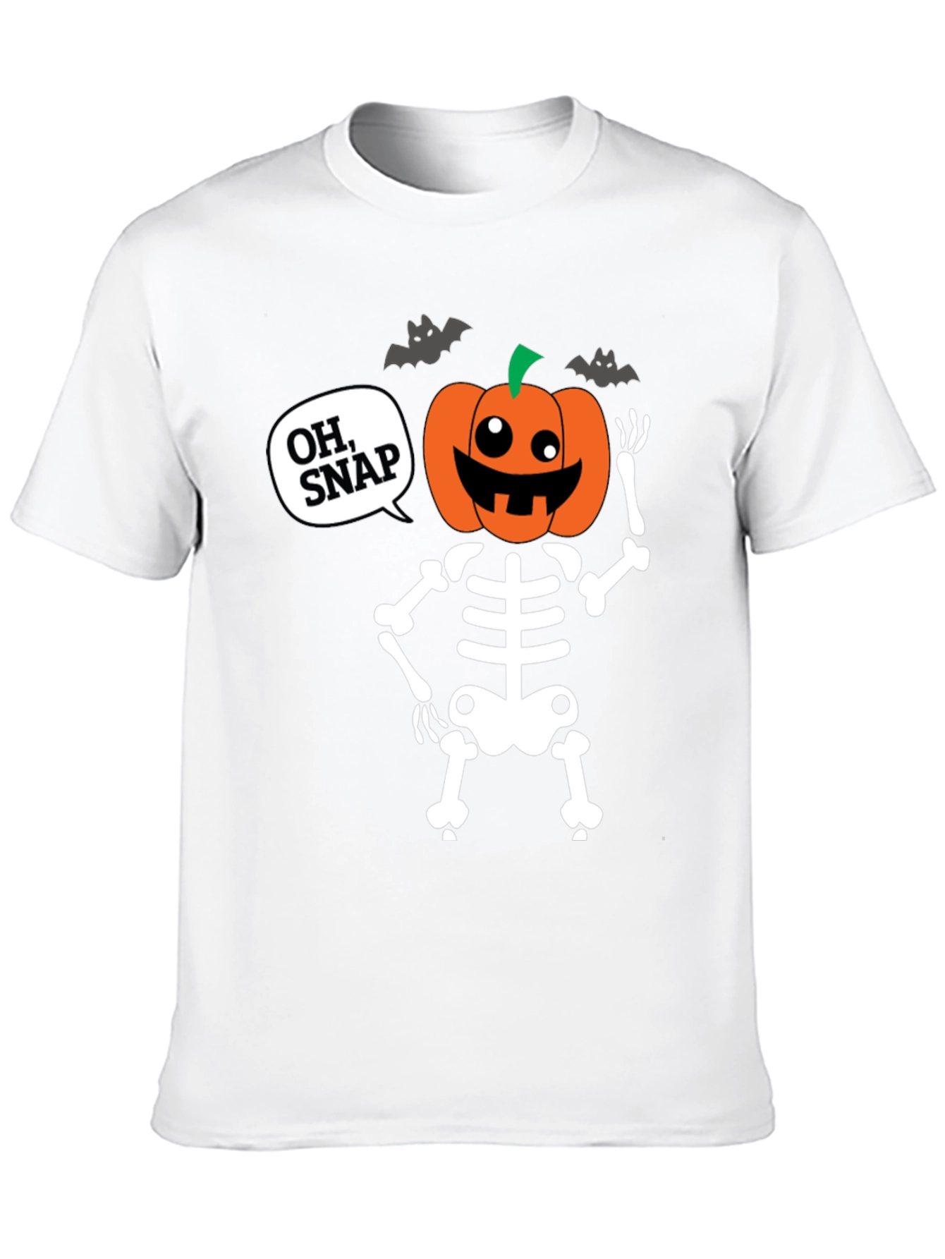 Camiseta Halloween Esqueleto Calabaza - ¡Oh Snap!