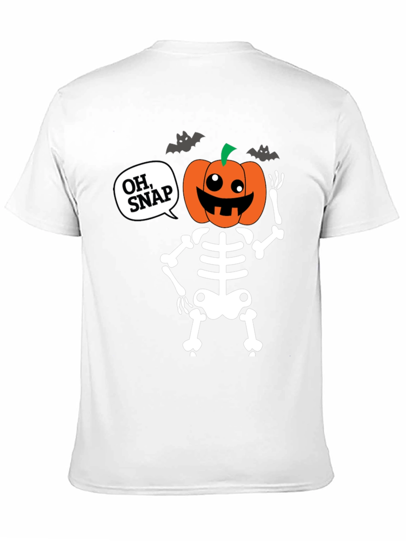 Camiseta Halloween Esqueleto Calabaza - ¡Oh Snap!