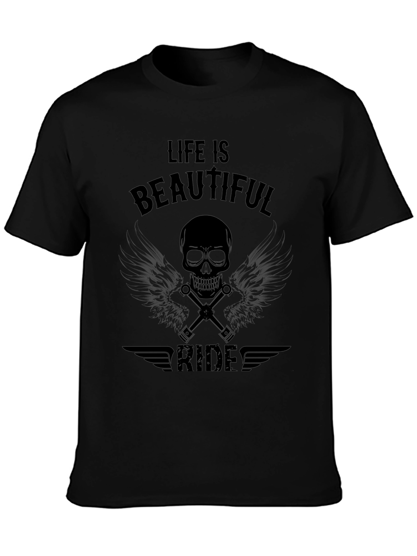 Camiseta Negra: Vida es un Hermoso Viaje