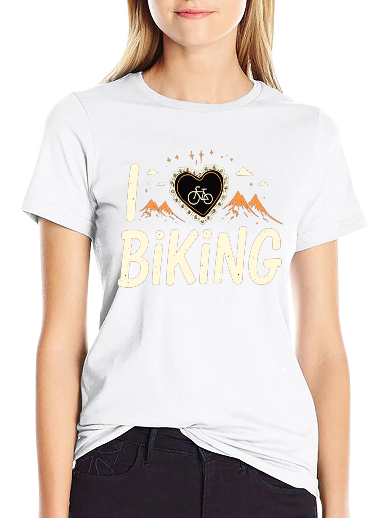 Camiseta Negra I <3 Biking