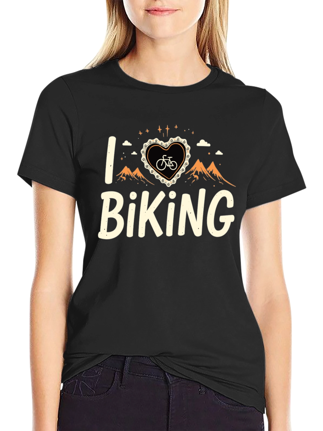 Camiseta Negra I <3 Biking