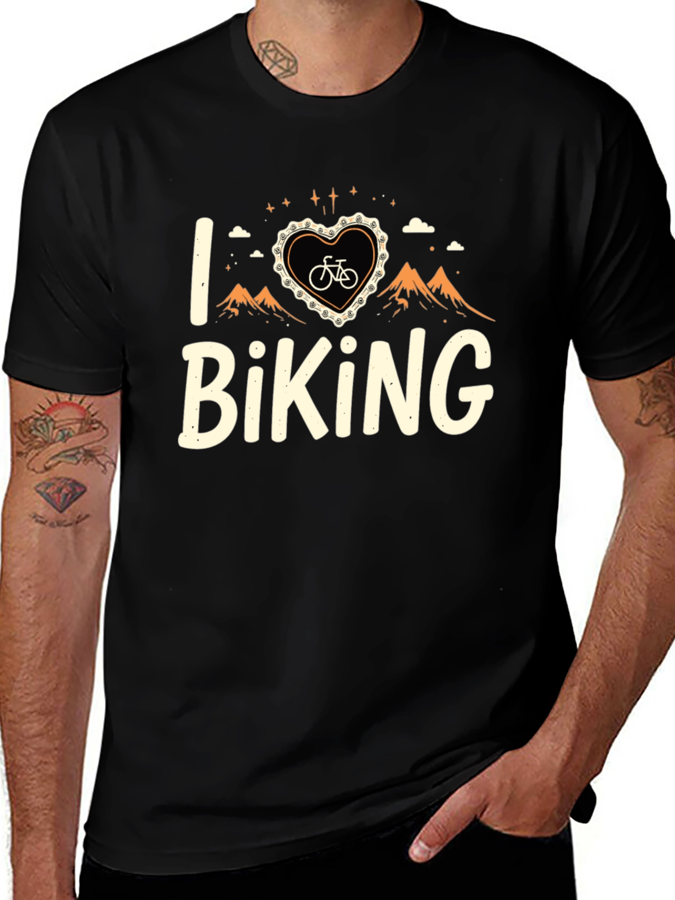 Camiseta Negra I <3 Biking