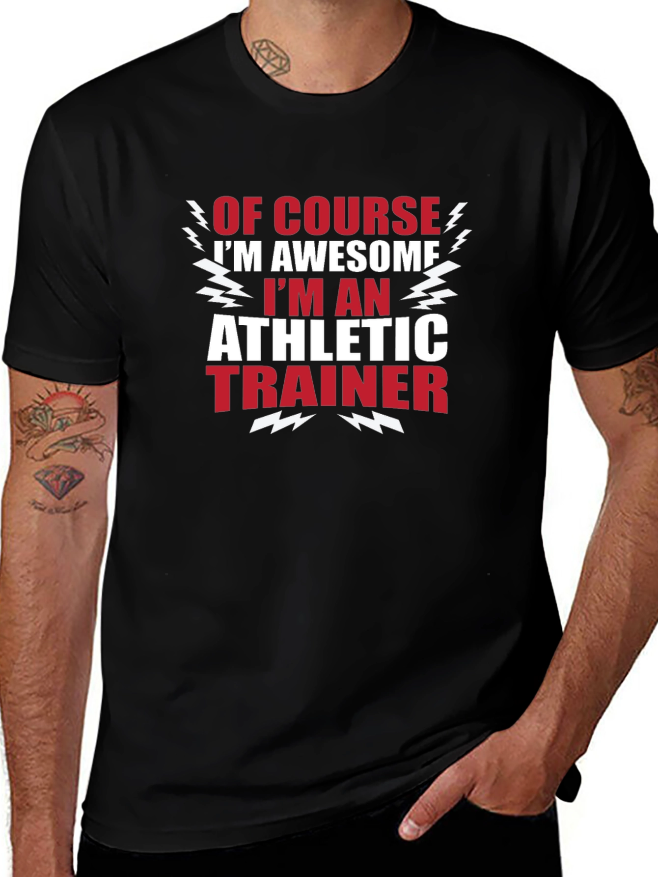 Camiseta Negra Impresión Entrenador Atlético