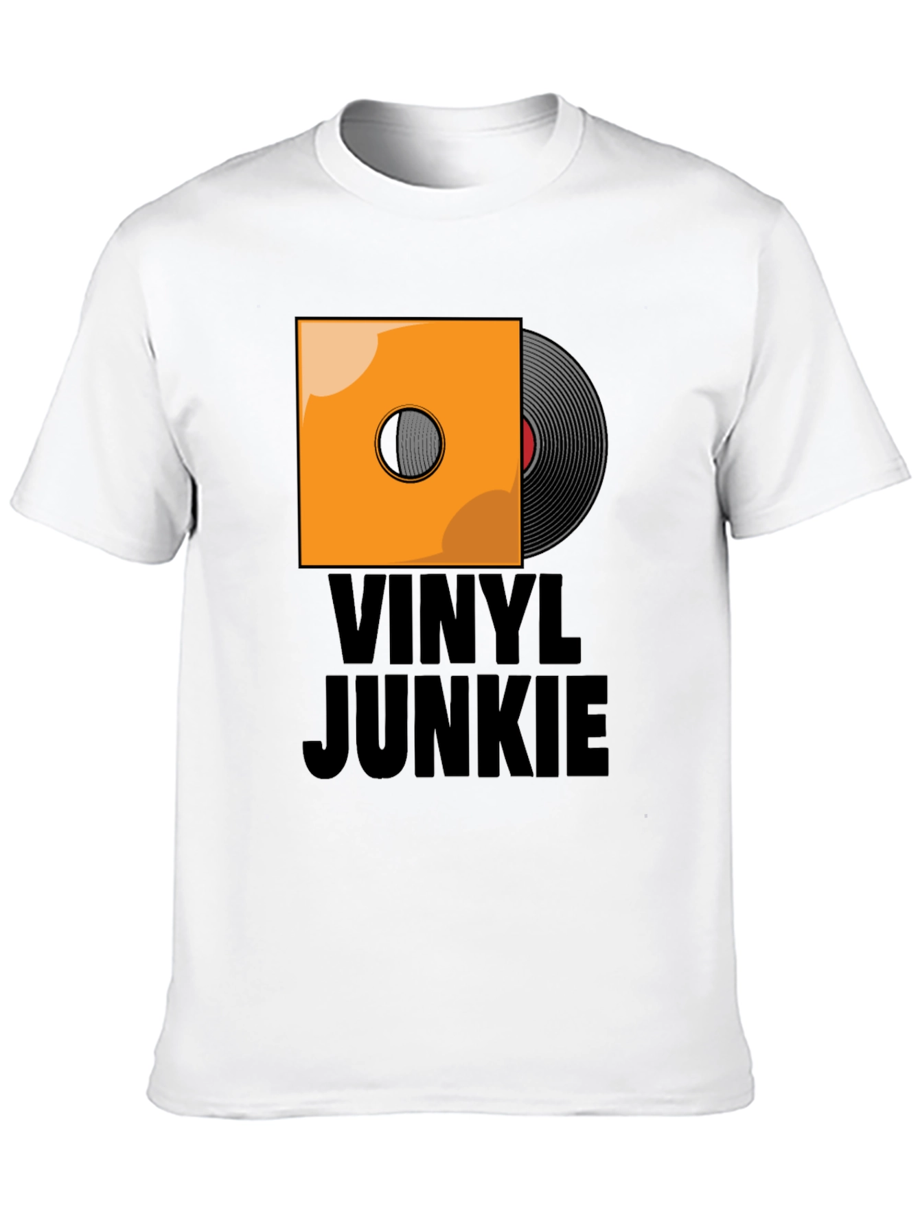 Camiseta Negra Vinilo Junkie