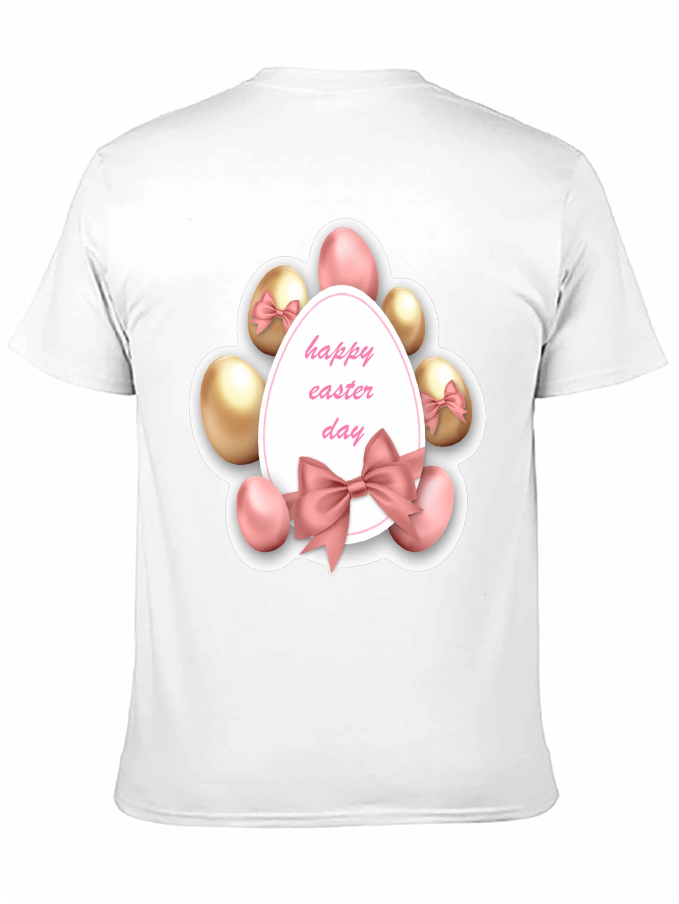 Camiseta Negra con Diseño de Pascua Festiva