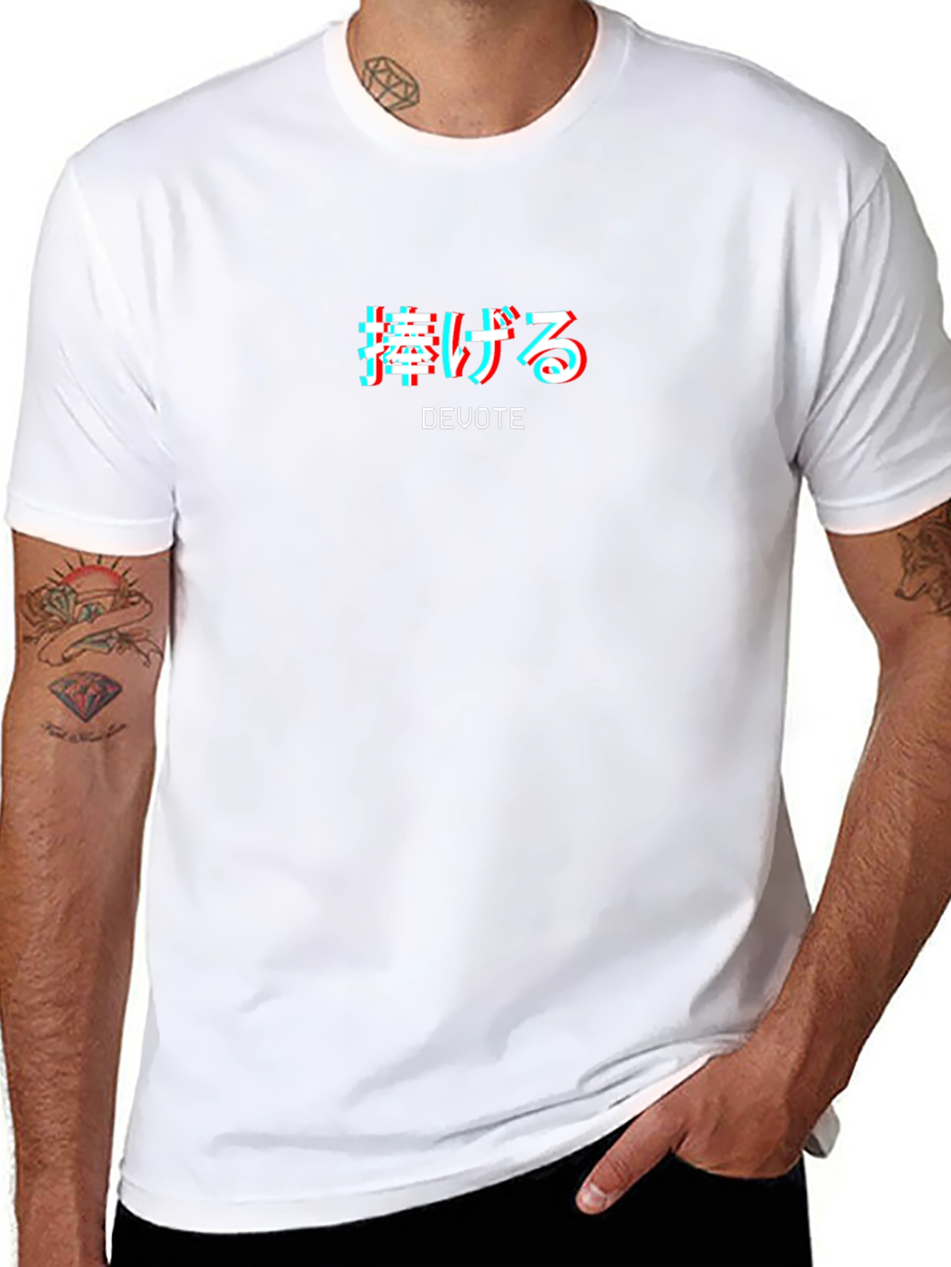 Camiseta Negra Devote Estilo Japonés