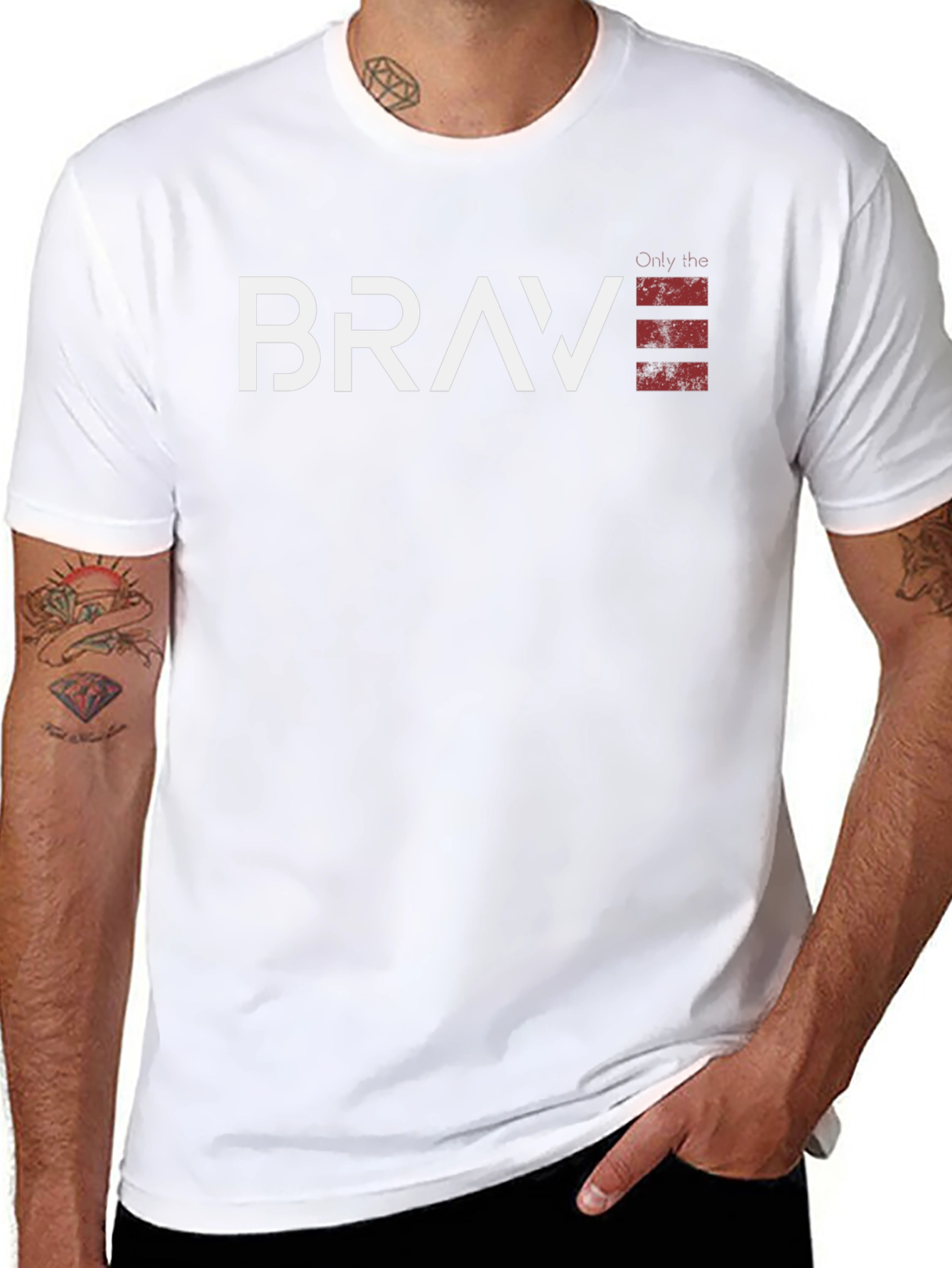 Camiseta Negra Brave para Hombre