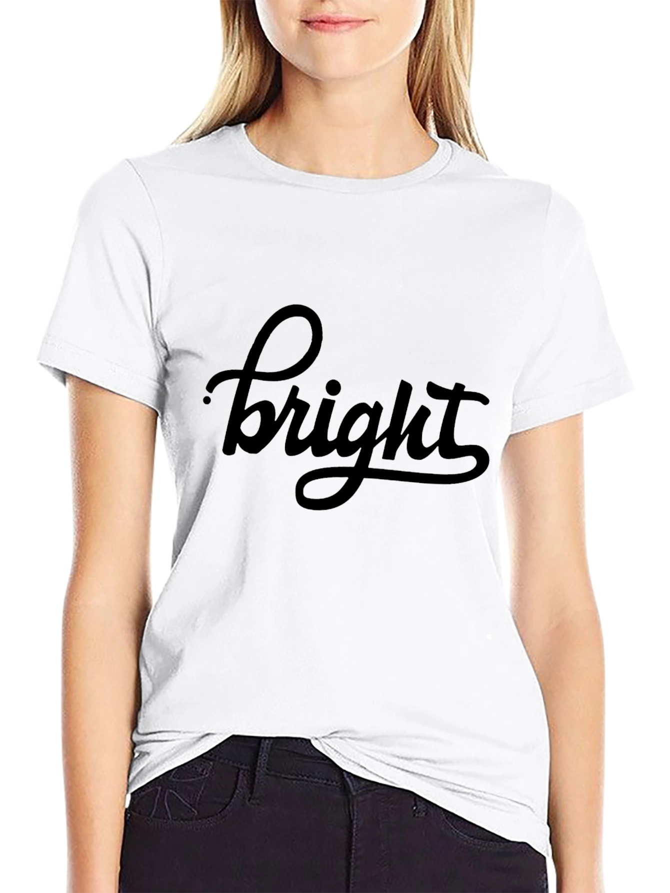 Camiseta Negra Bright Casual para Hombre