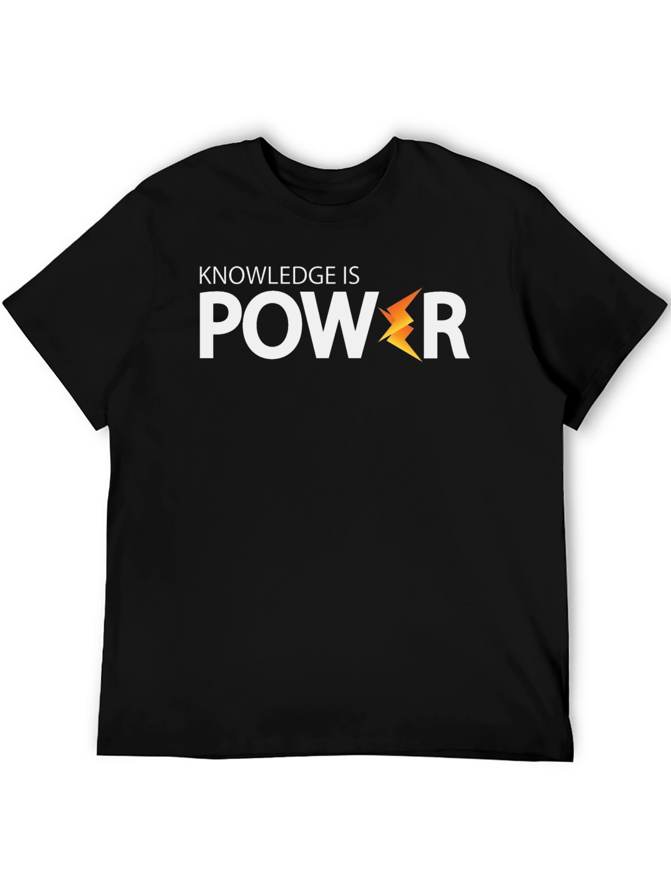 Camiseta Negra: El Conocimiento es Poder