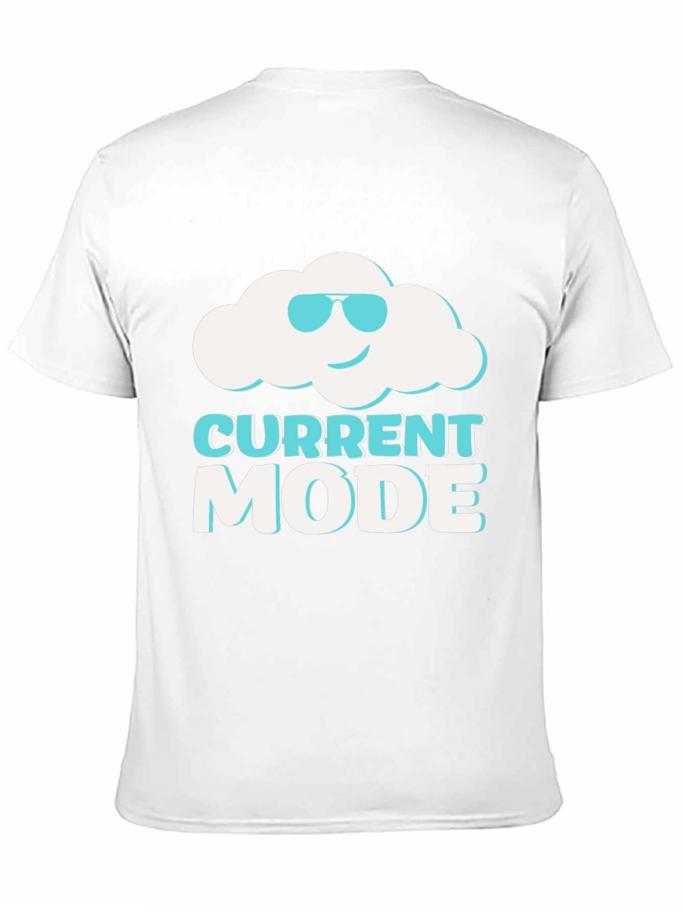 Camiseta Negra Current Mode con Nube