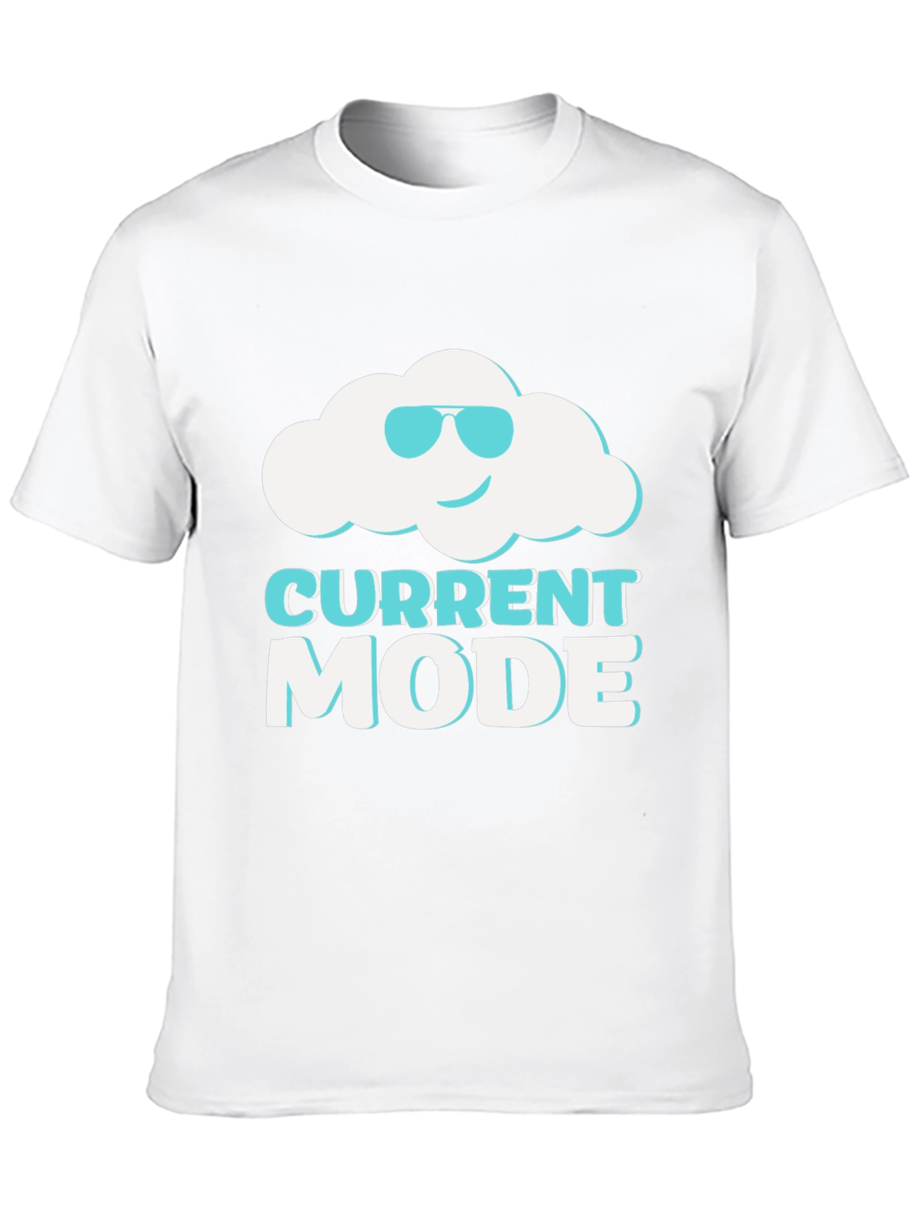 Camiseta Negra Current Mode con Nube