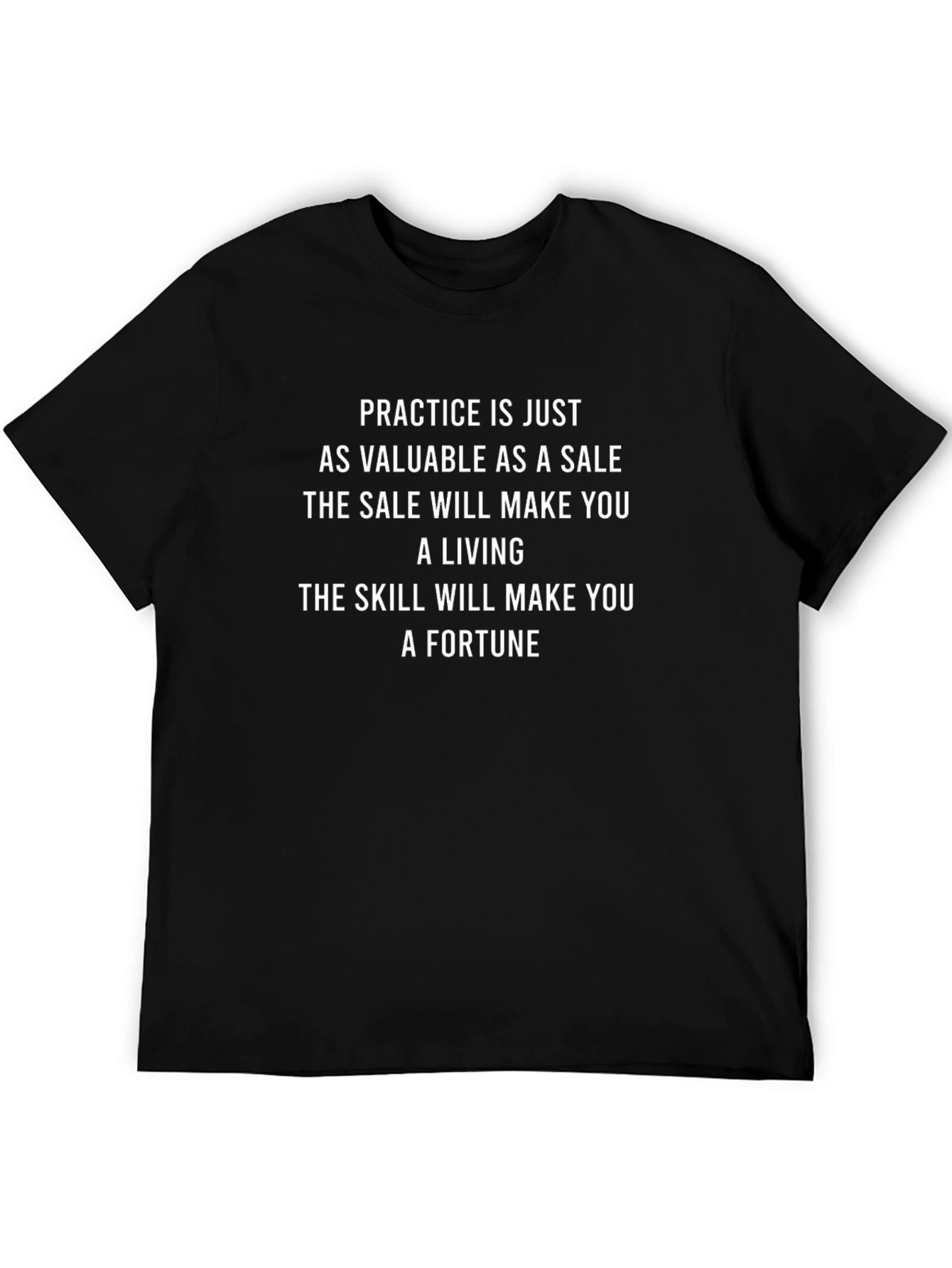Camiseta Negra con Frase Inspiradora