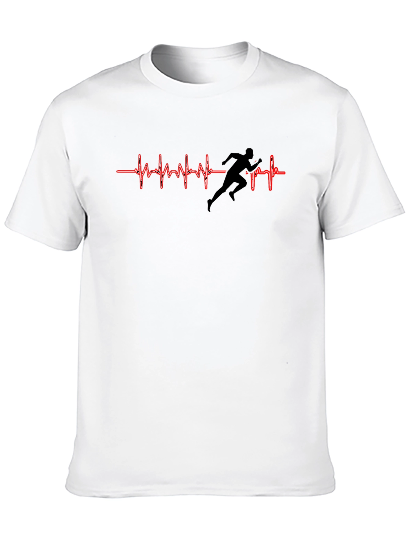 Camiseta Negra Corazón Corredor