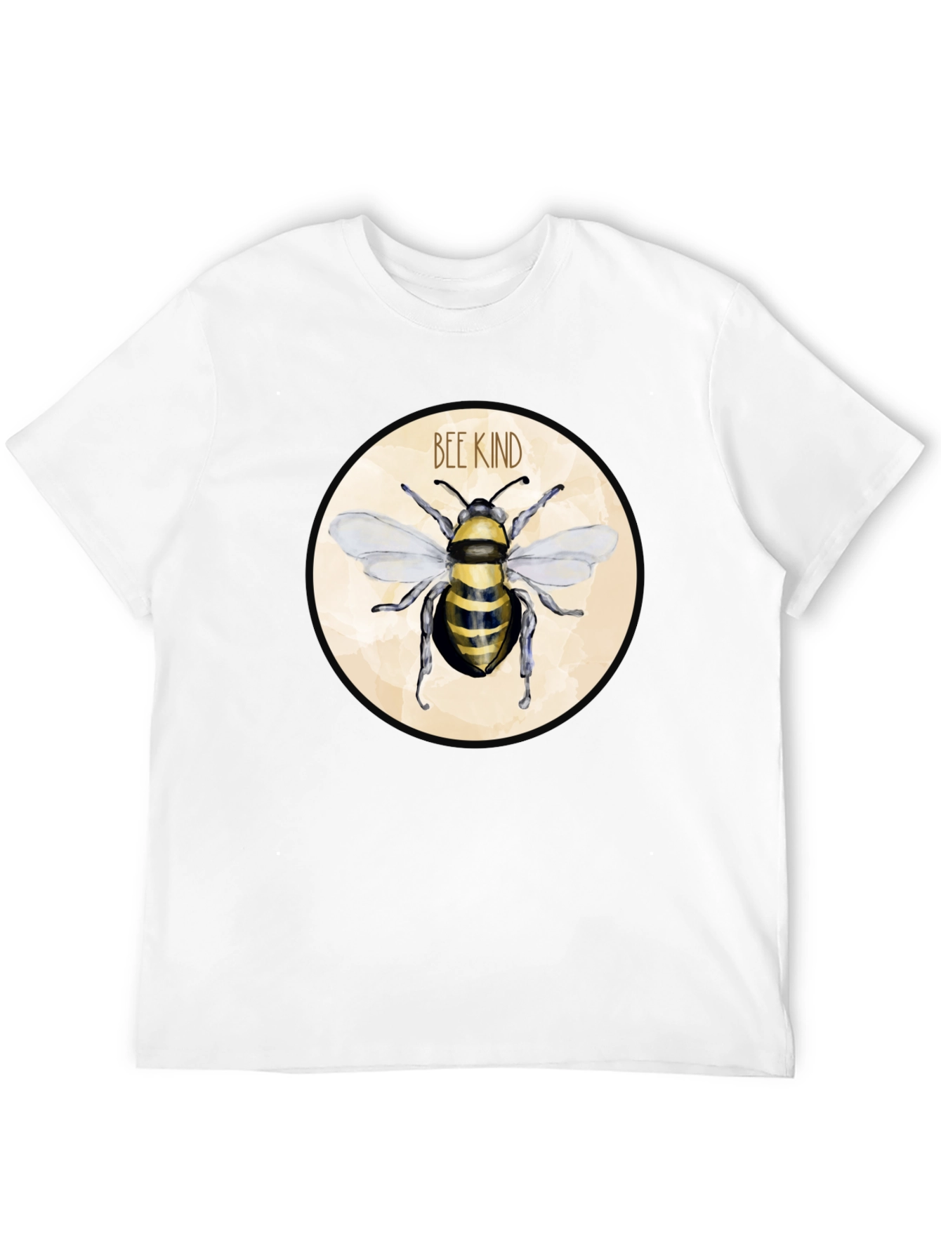 Camiseta Negra Bee Kind para Hombre