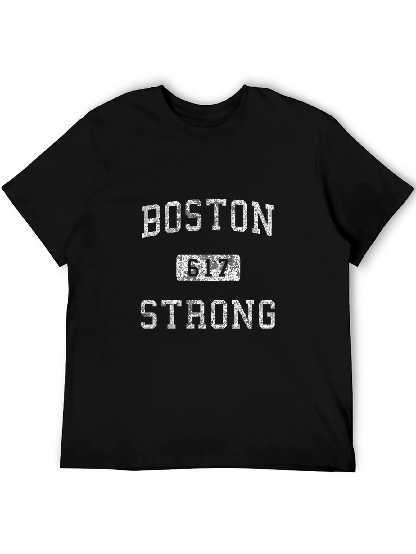 Camiseta Negra Boston 617 Strong