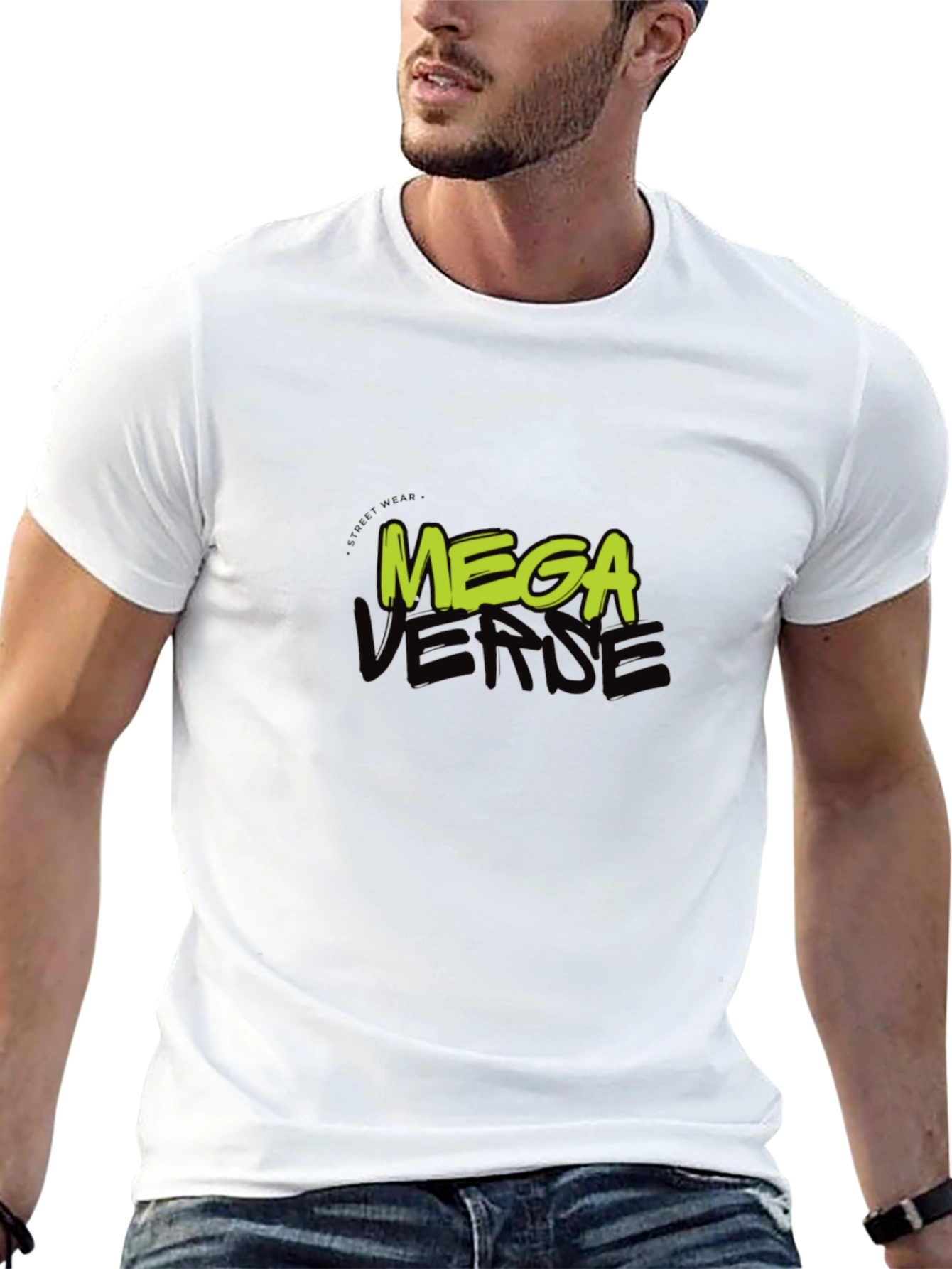 Camiseta Negra Mega Verse Urbana