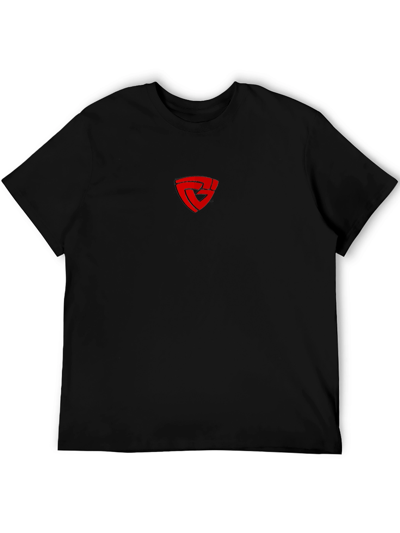 Camiseta Negra con Logo Rojo