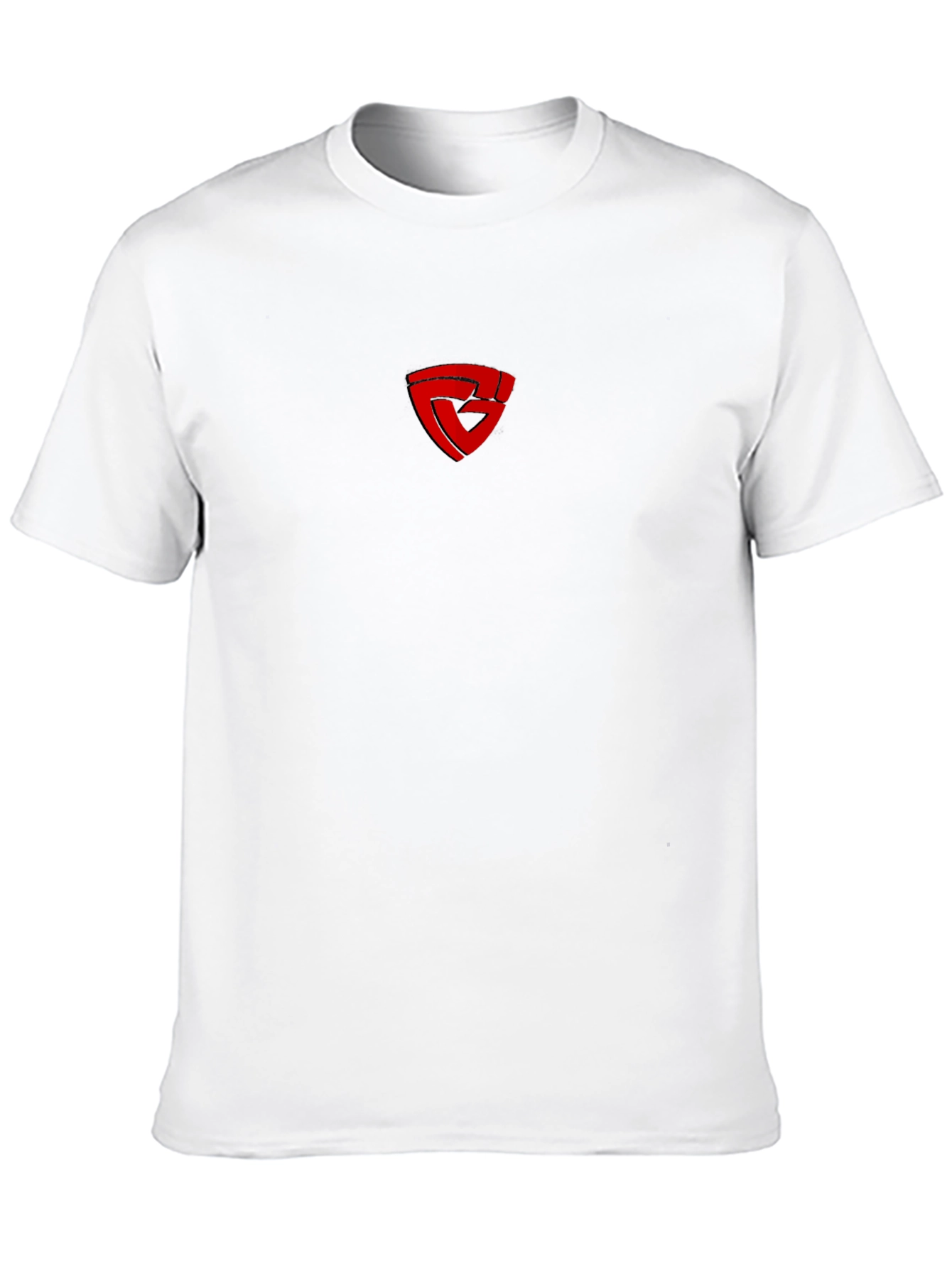 Camiseta Negra con Logo Rojo
