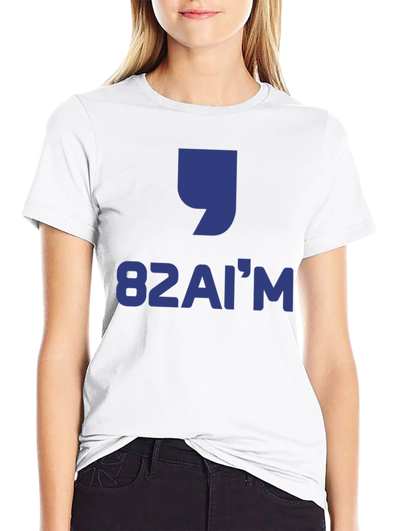 Camiseta Negra Estampada 82AIM