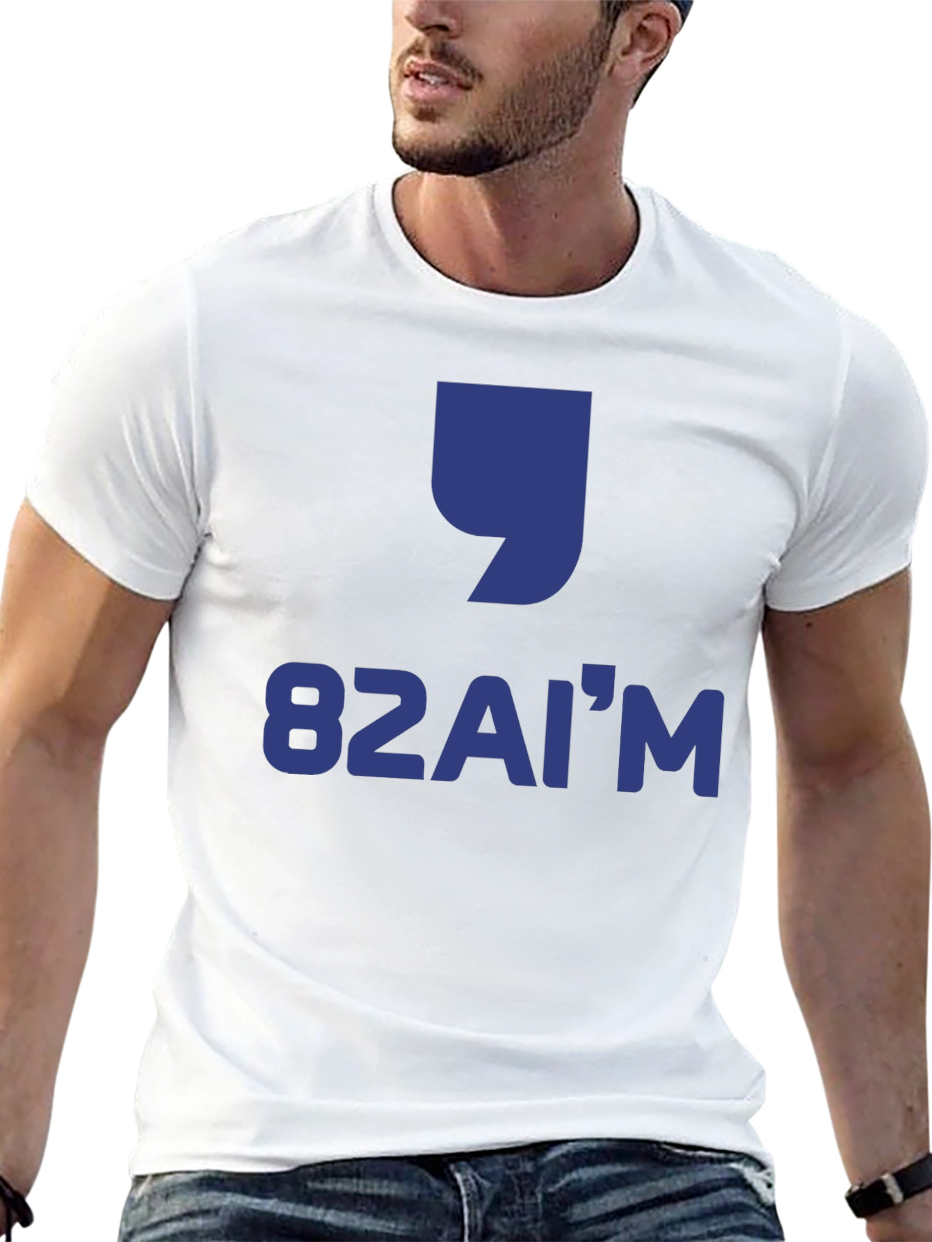 Camiseta Negra Estampada 82AIM