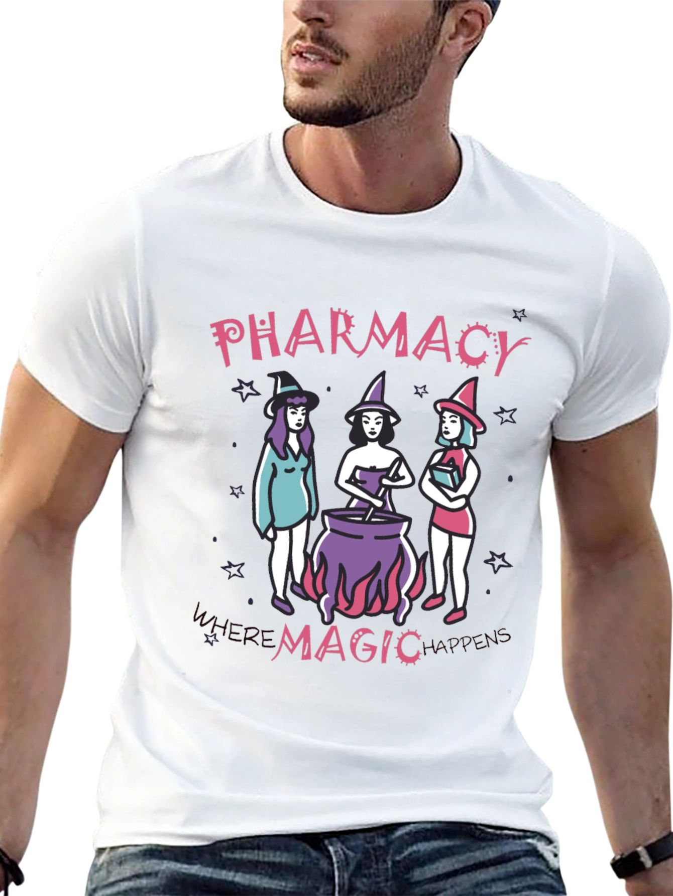 Camiseta Negra Pharmacy Magic