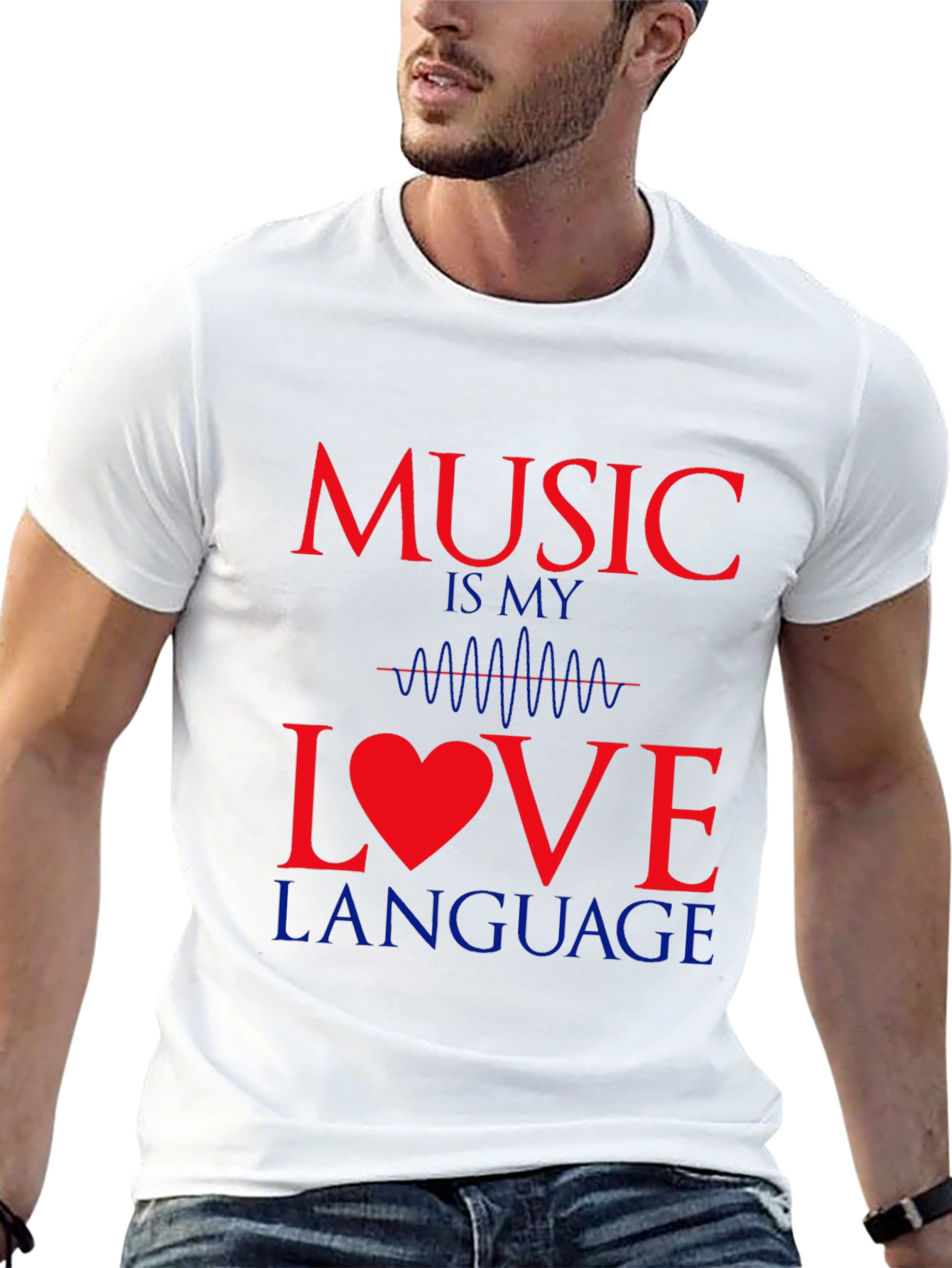 Camiseta Negra Music Is My Love Language