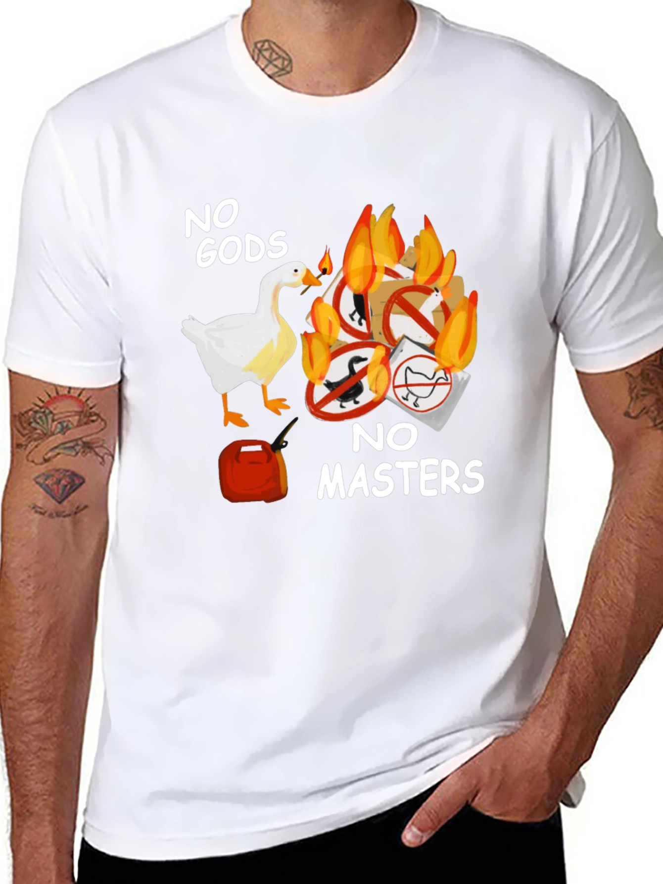 Camiseta Negra: ¡Sin Dioses Sin Amos!