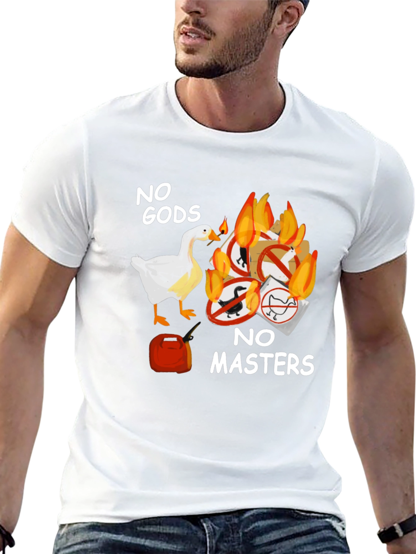 Camiseta Negra: ¡Sin Dioses Sin Amos!