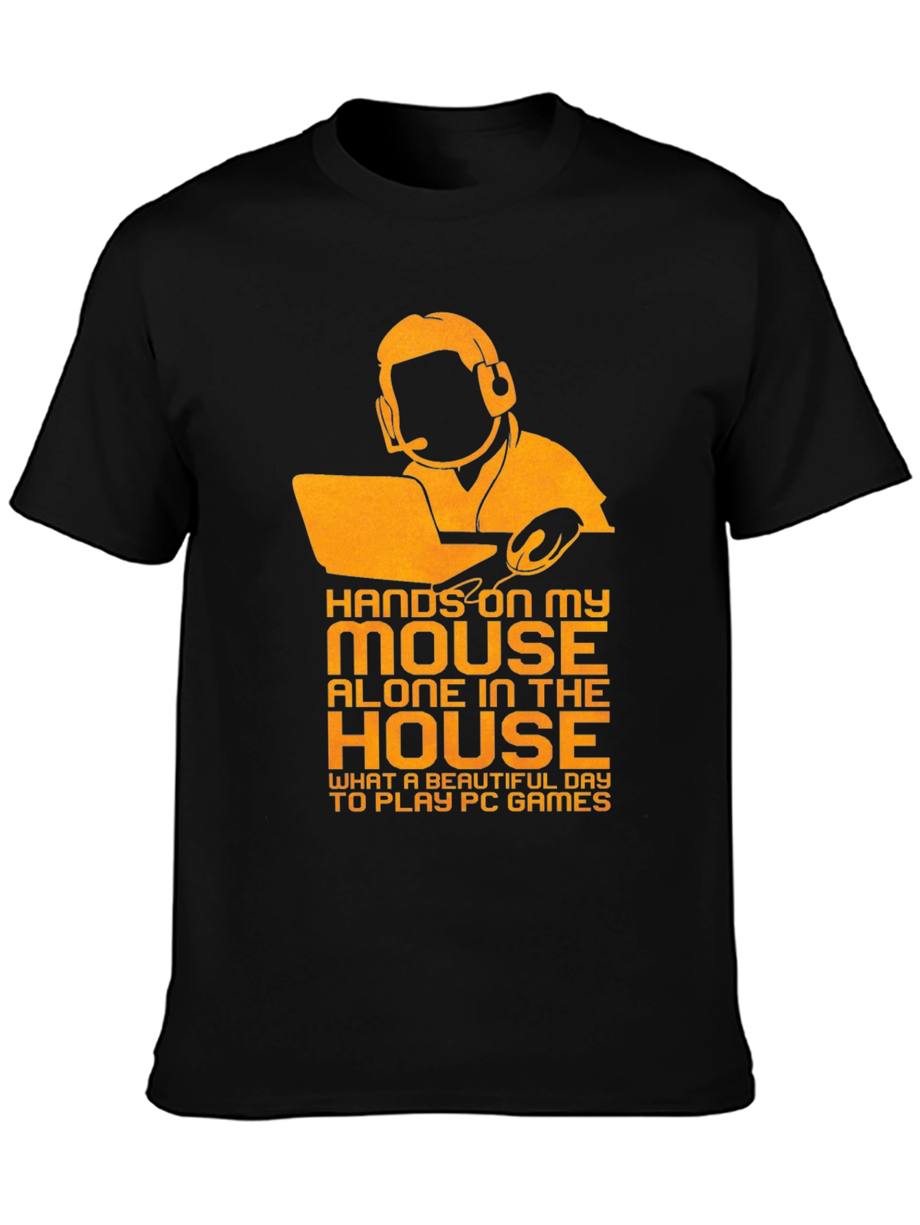 Camiseta Negra para Gamer con Diseño Divertido