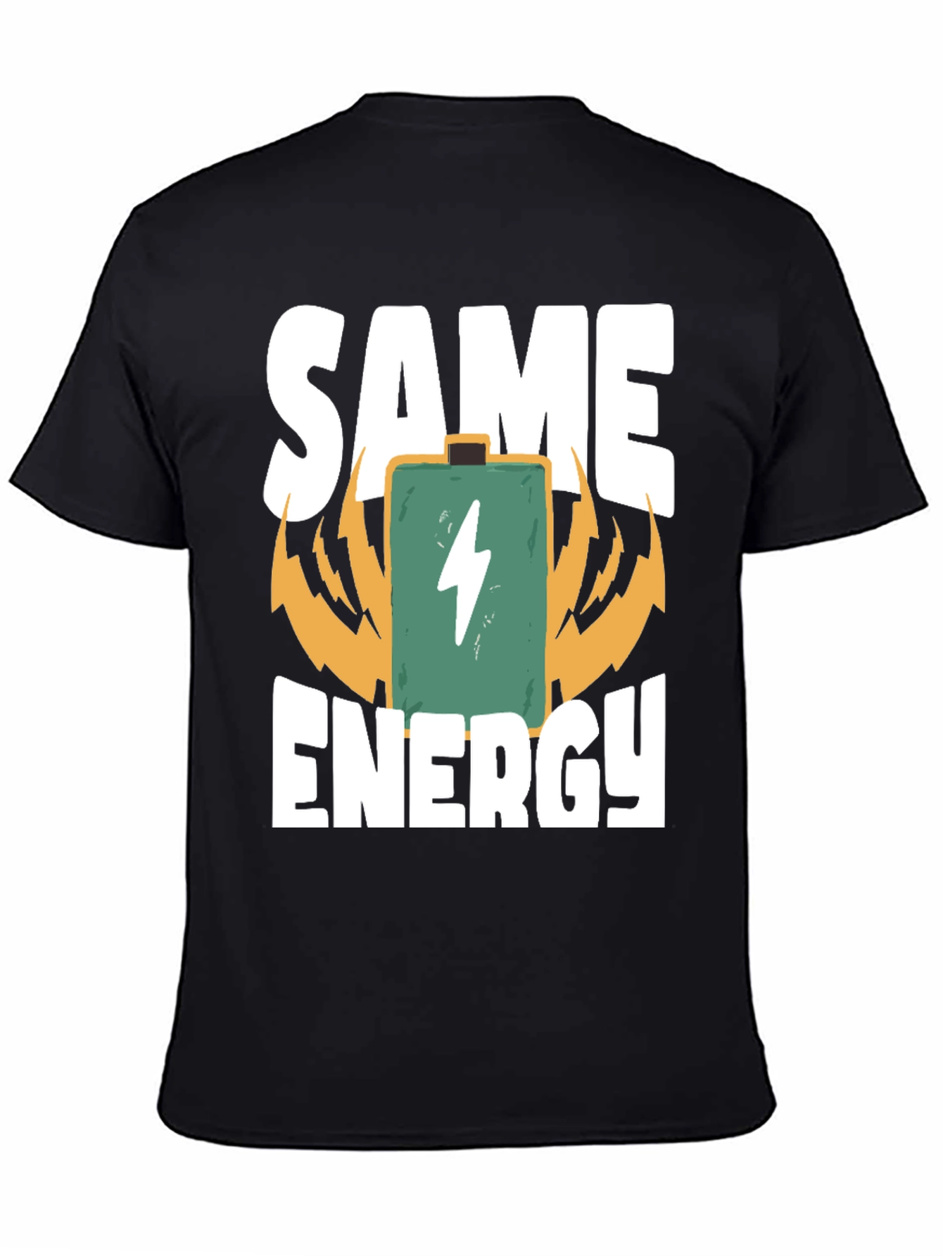 Camiseta Same Energy Negra para Hombre