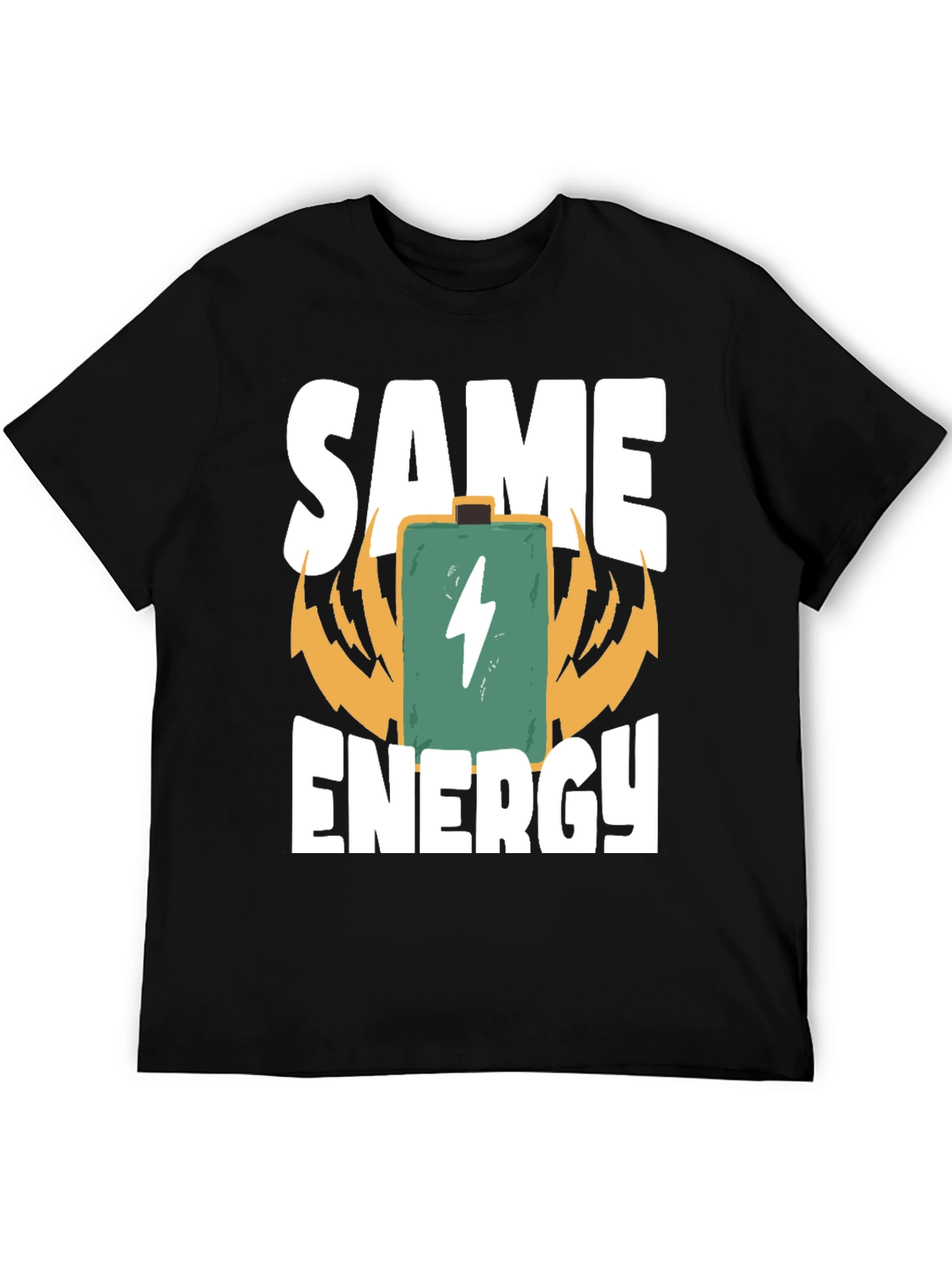 Camiseta Same Energy Negra para Hombre