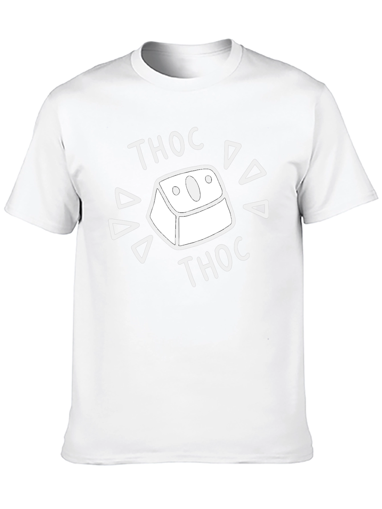 Camiseta Negra Thoc para Aficionados del Teclado