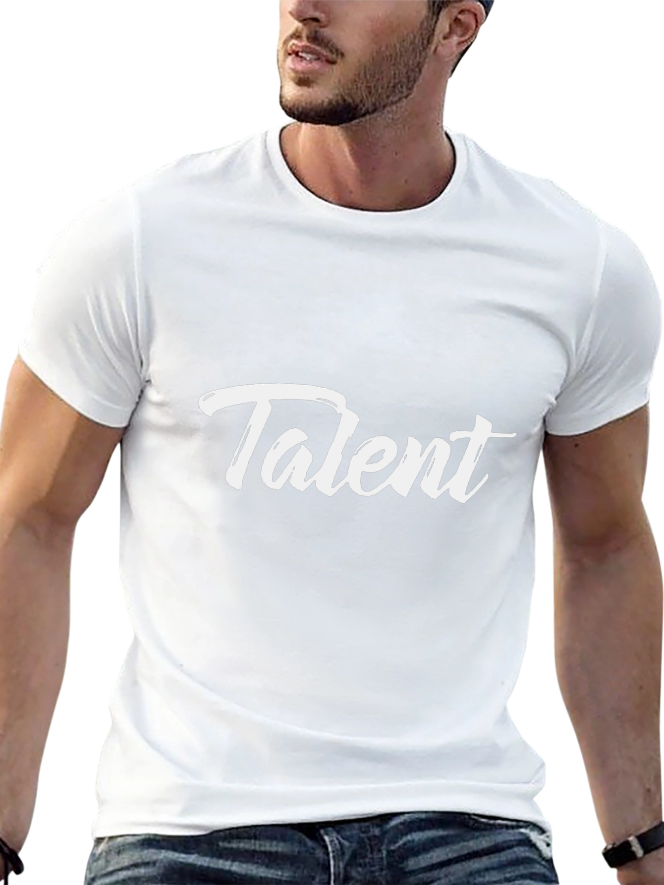 Camiseta Negra con Texto Talent