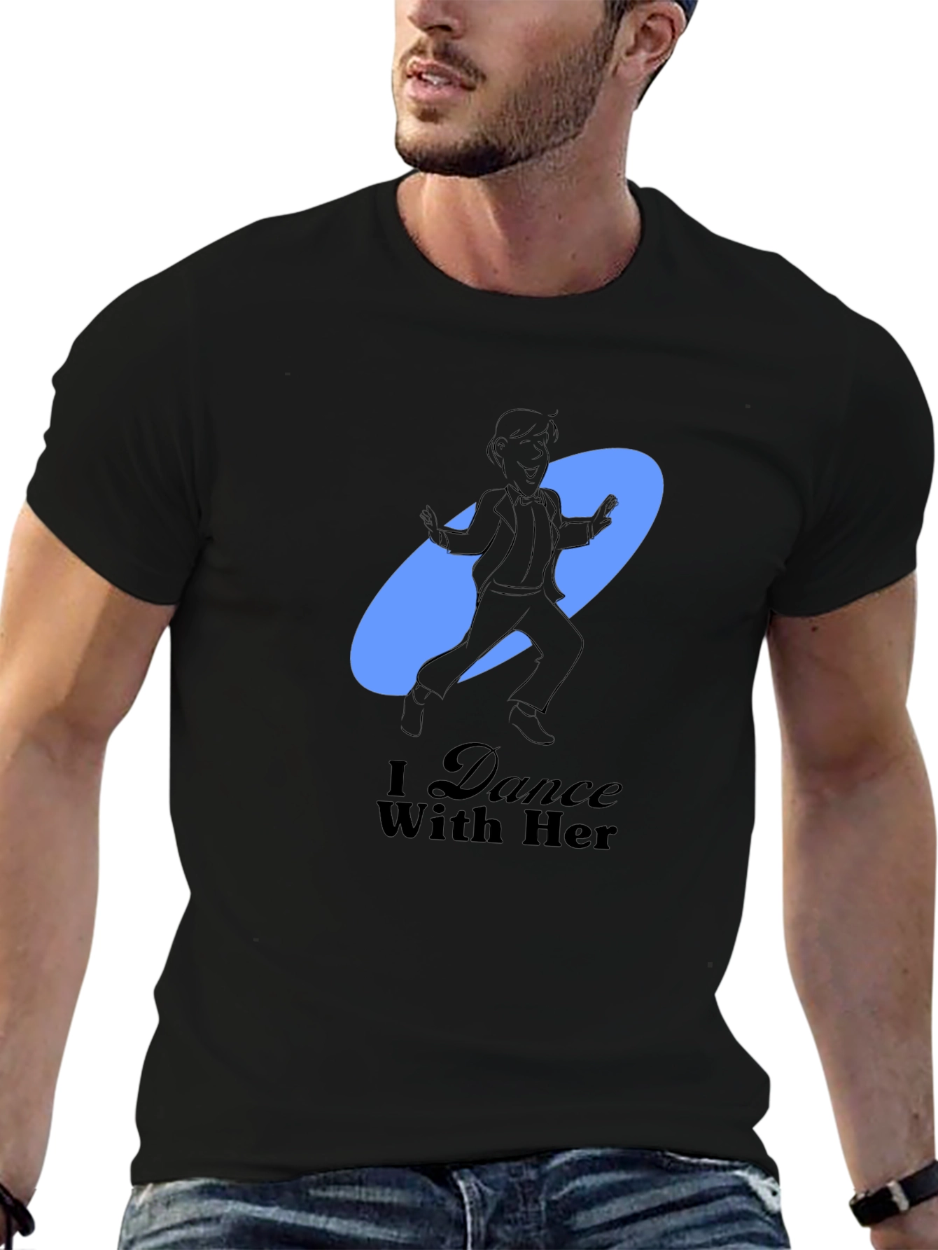 Camiseta Negra Hombre I Dance With Her