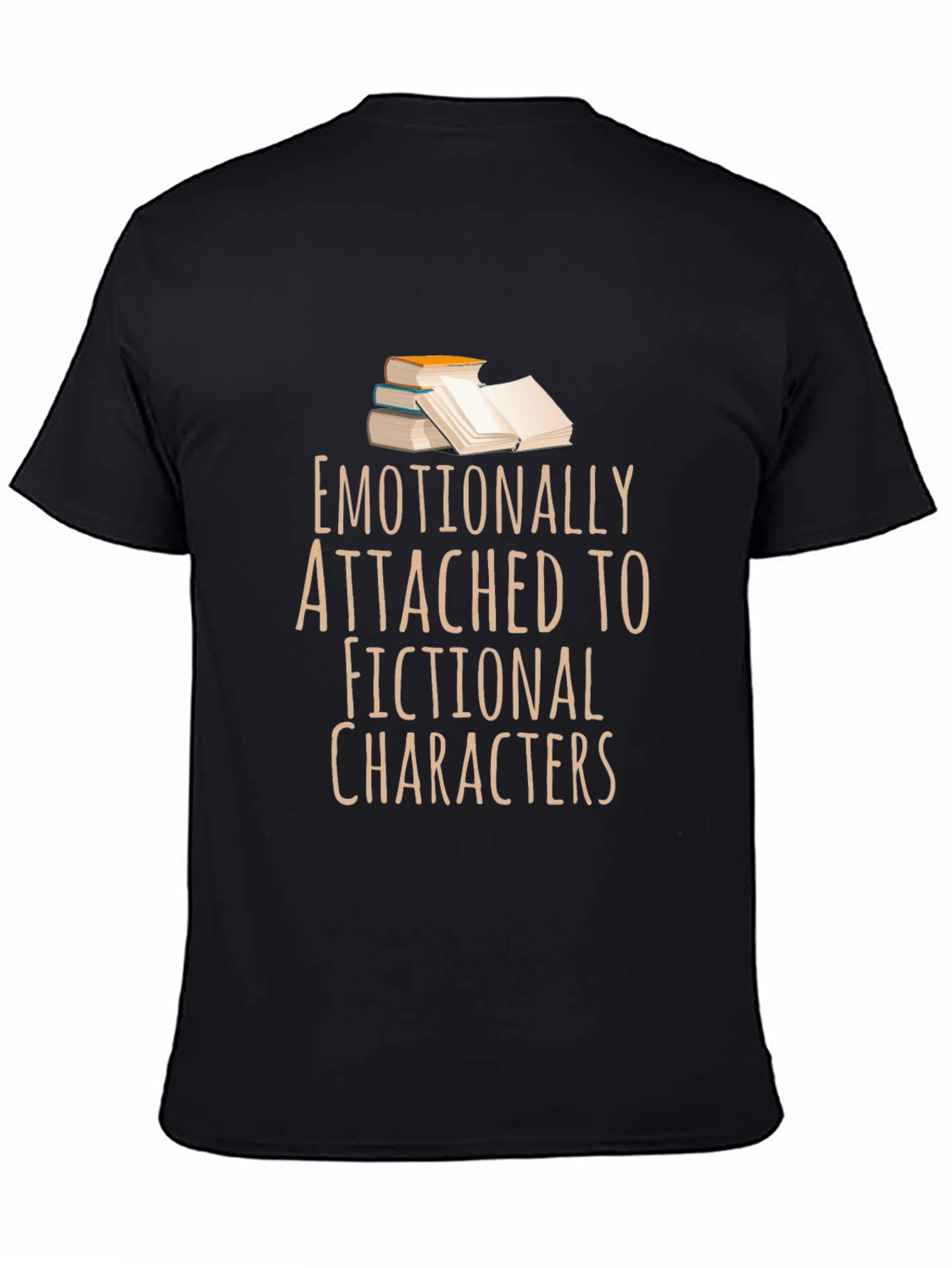 Camiseta Negra: Apegado Emocionalmente a Personajes Ficticios