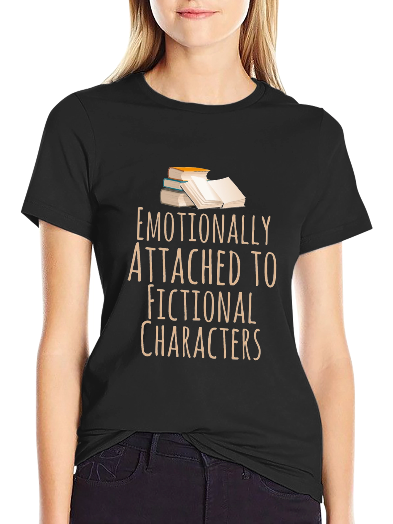 Camiseta Negra: Apegado Emocionalmente a Personajes Ficticios