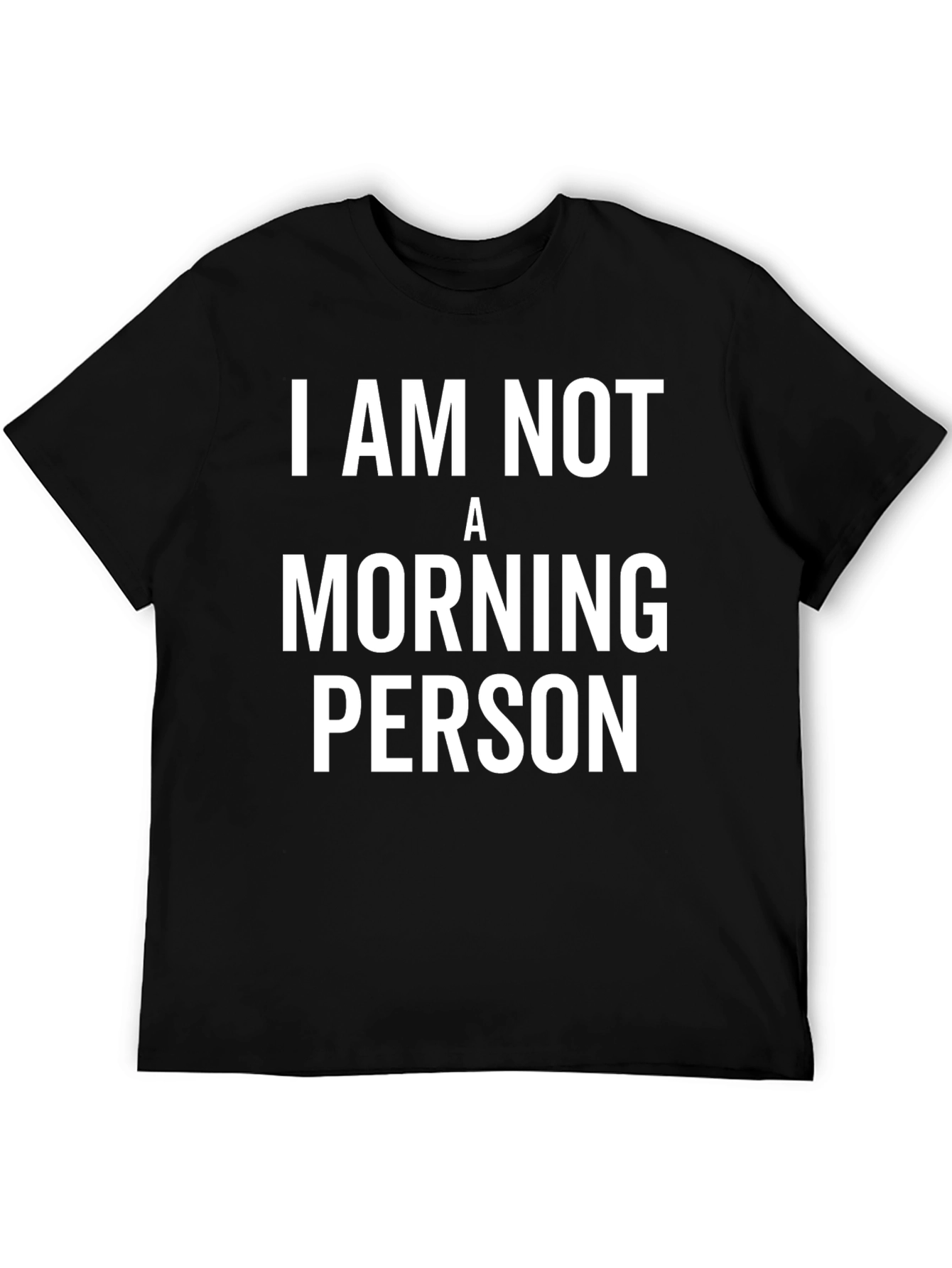 Camiseta Negra: No Soy Persona Matutina