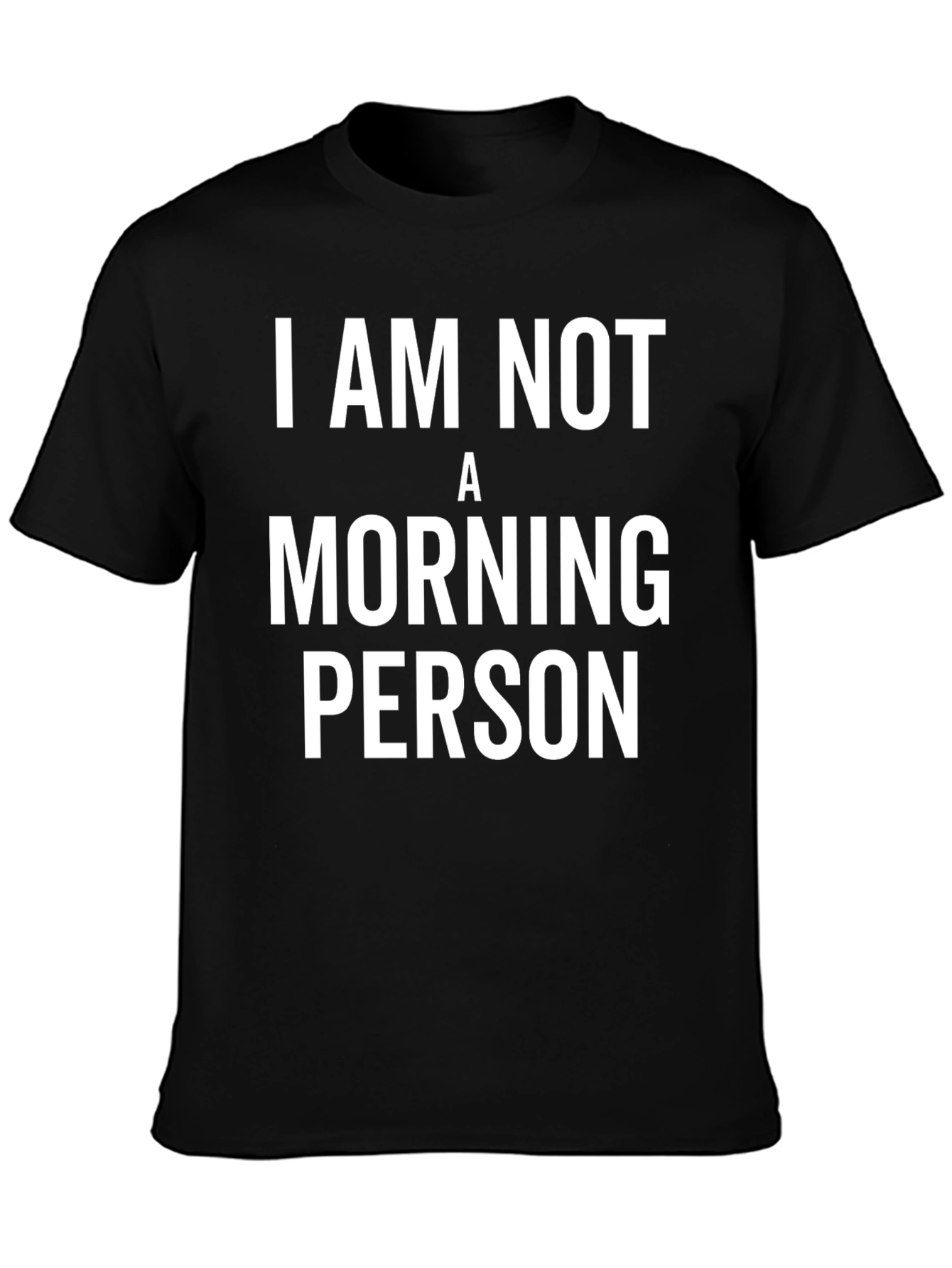 Camiseta Negra: No Soy Persona Matutina