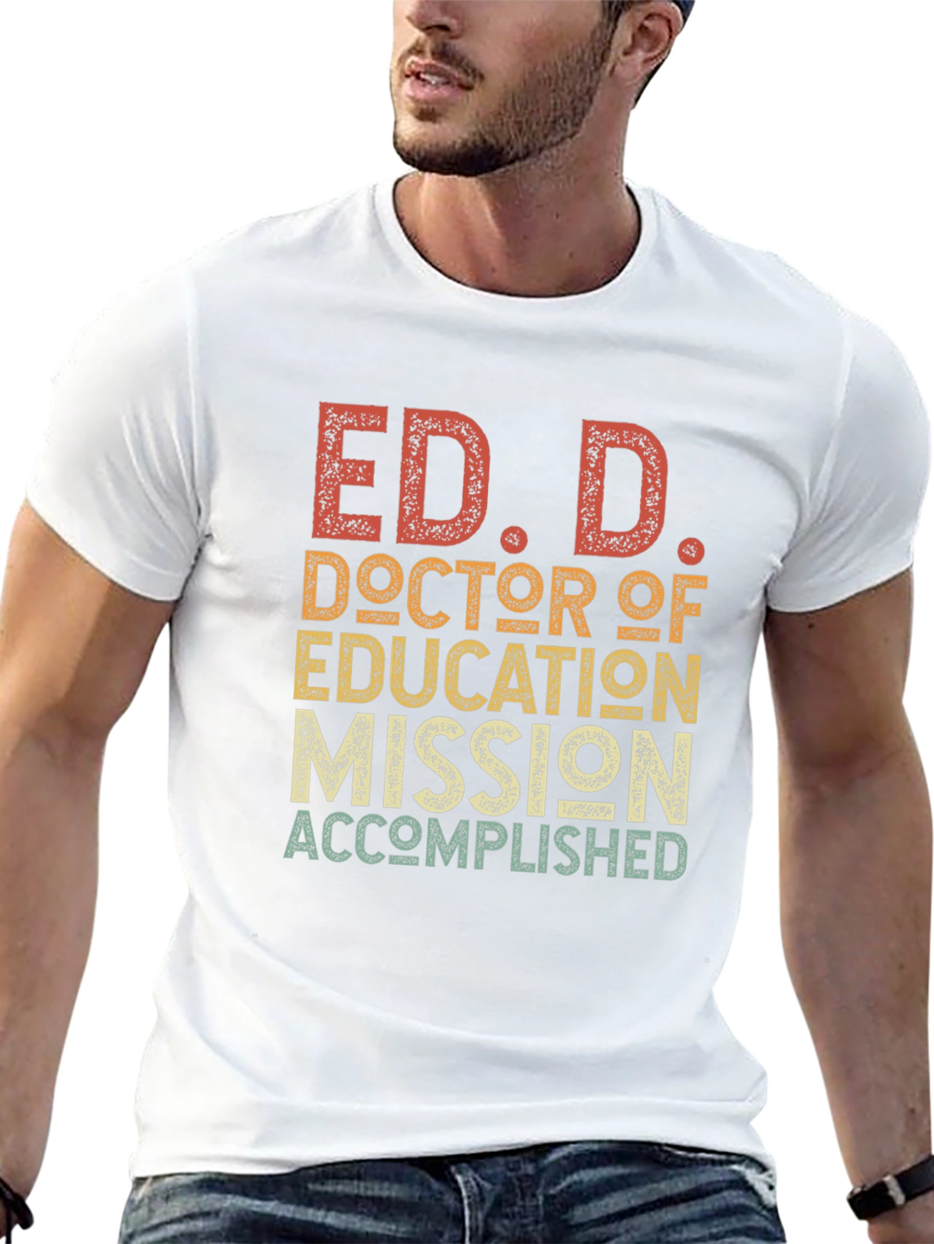 Camiseta Ed.D. Doctorado Educación Meta Cumplida