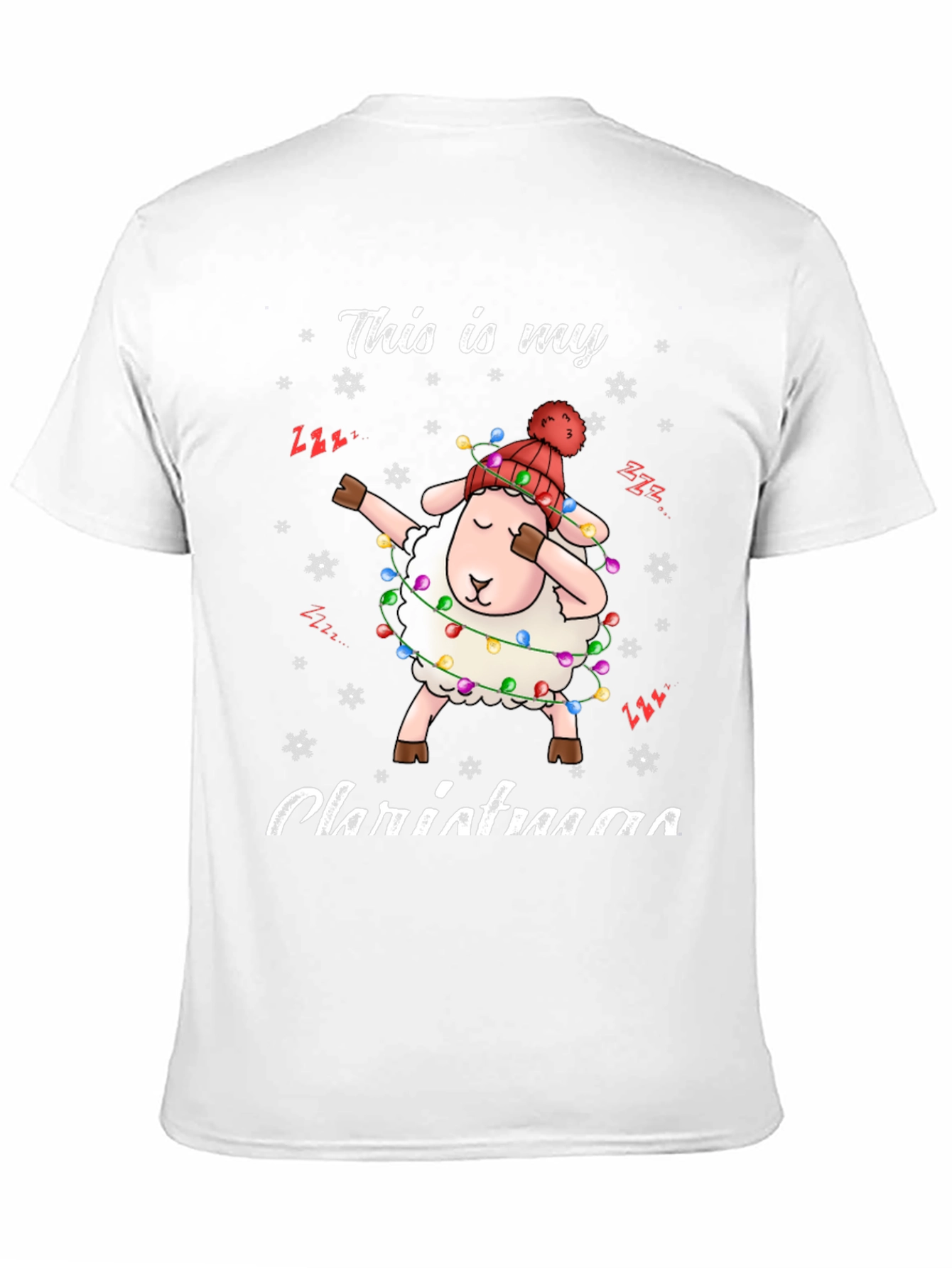 Camiseta Navideña con Oveja Dabbing
