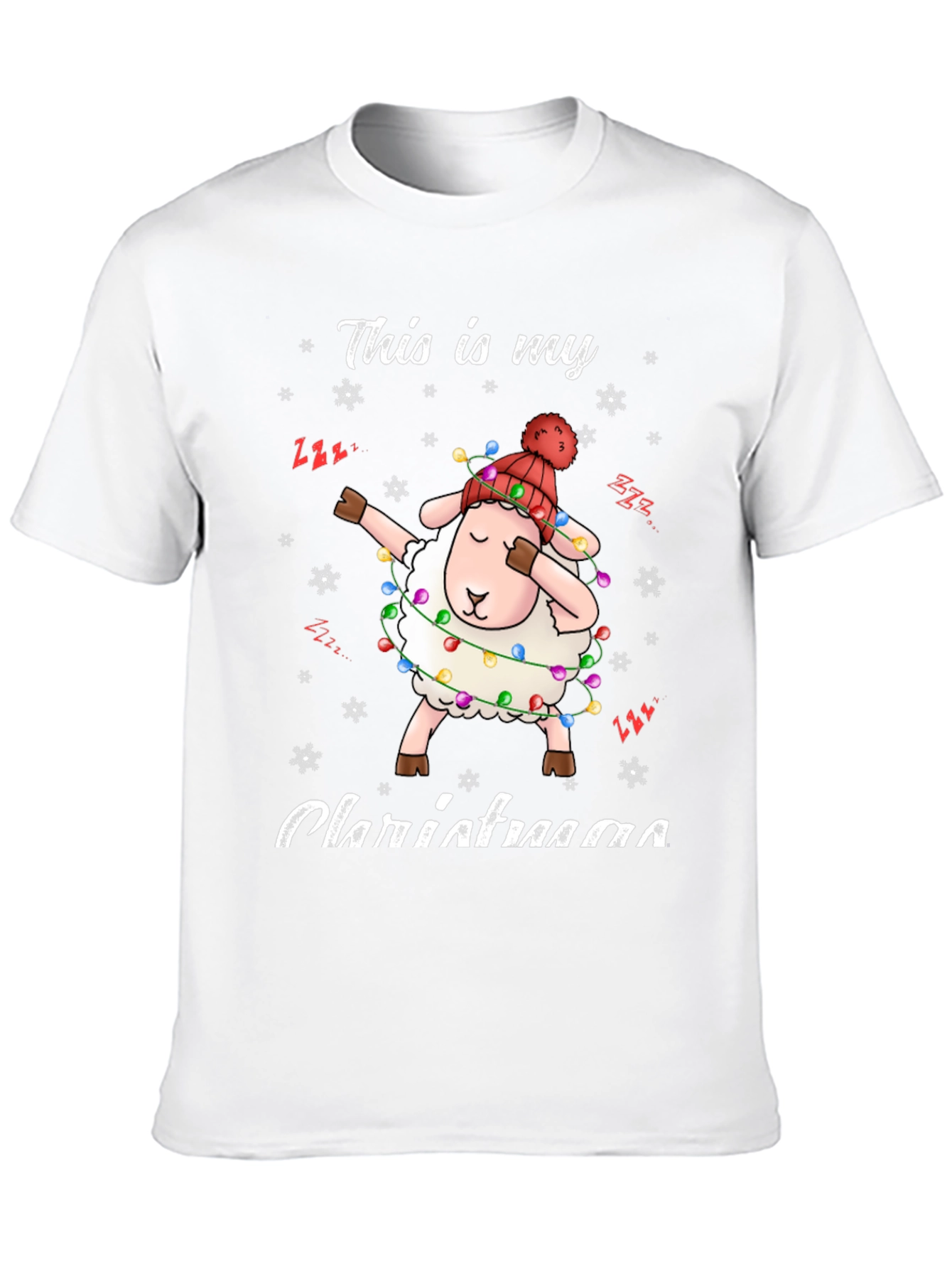Camiseta Navideña con Oveja Dabbing