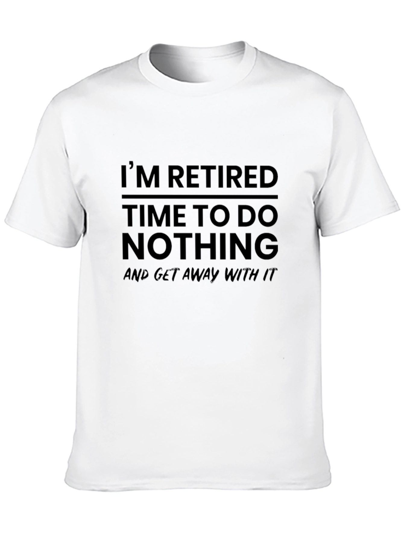 Camiseta Negra: ¡Retirado Tiempo Libre!
