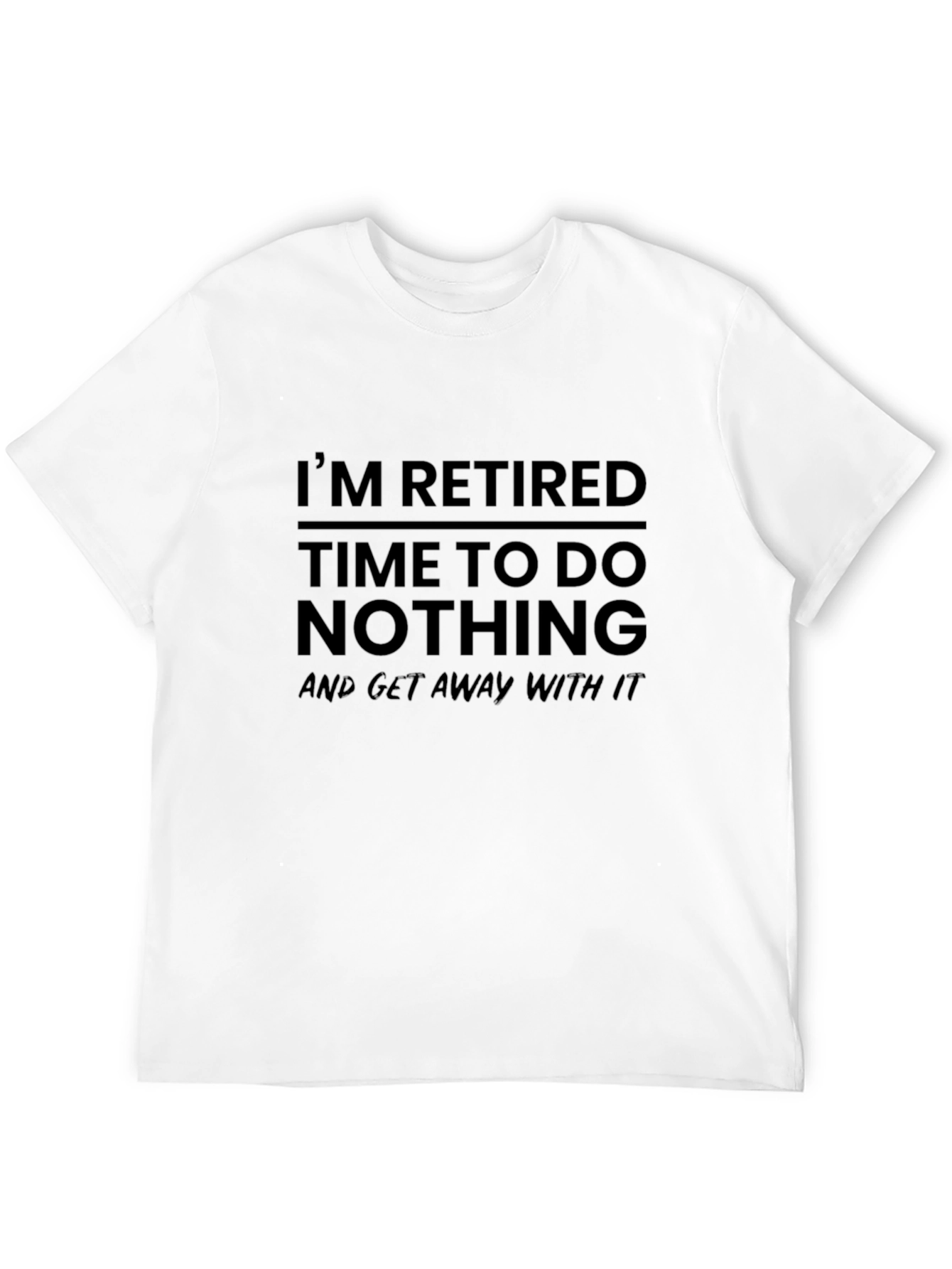 Camiseta Negra: ¡Retirado Tiempo Libre!
