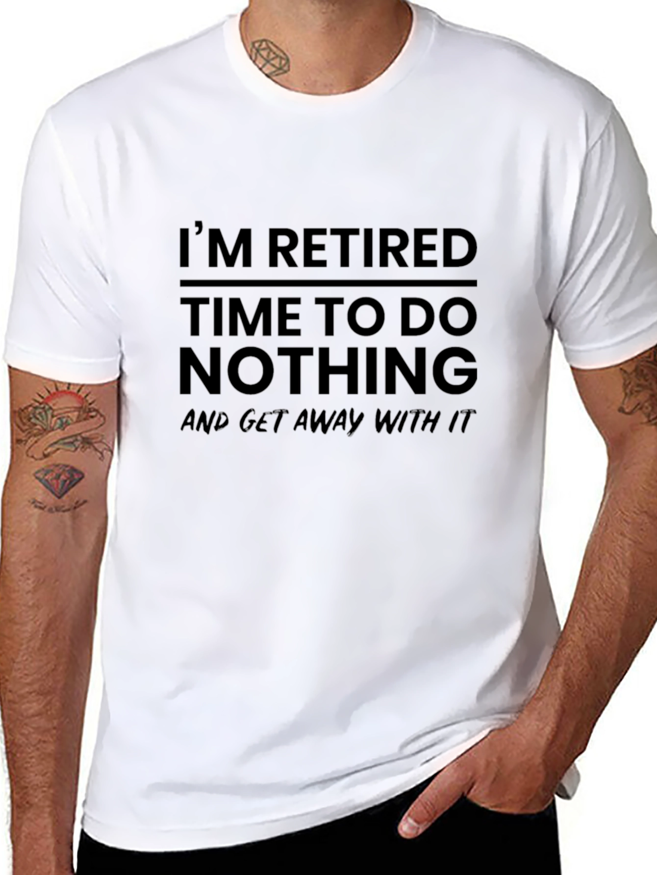 Camiseta Negra: ¡Retirado Tiempo Libre!