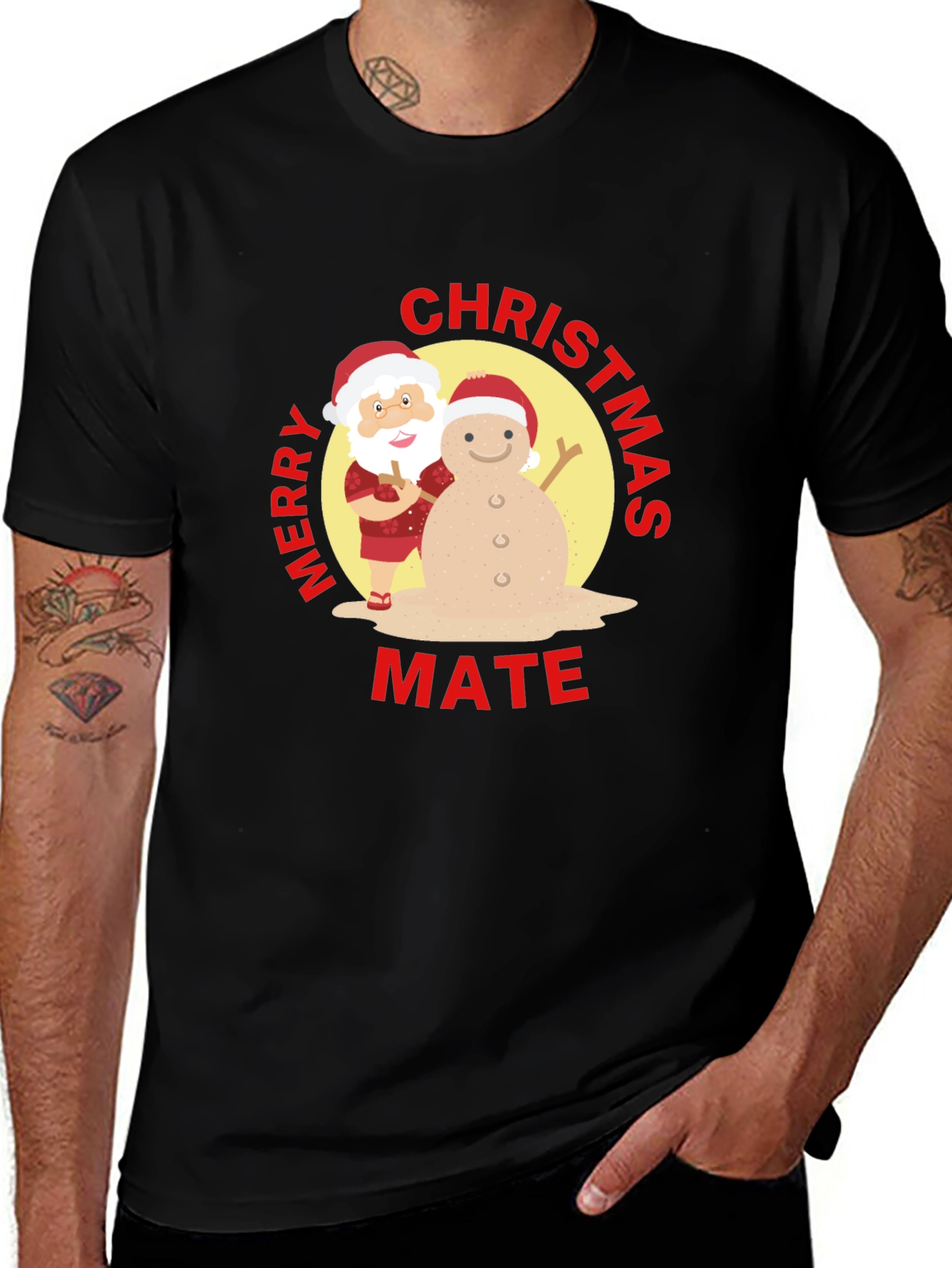 Camiseta Navideña Merry Christmas Mate Original