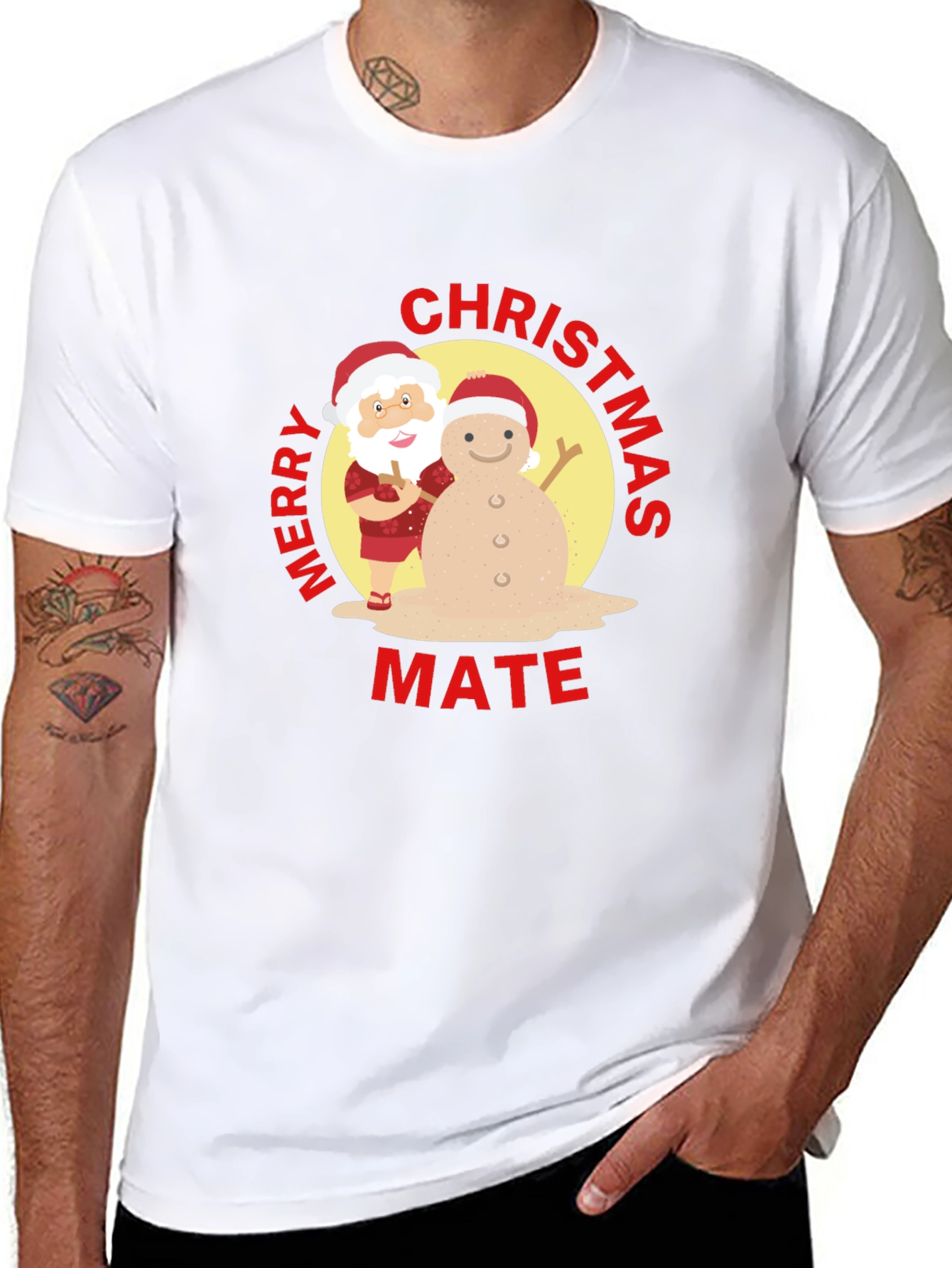 Camiseta Navideña Merry Christmas Mate Original